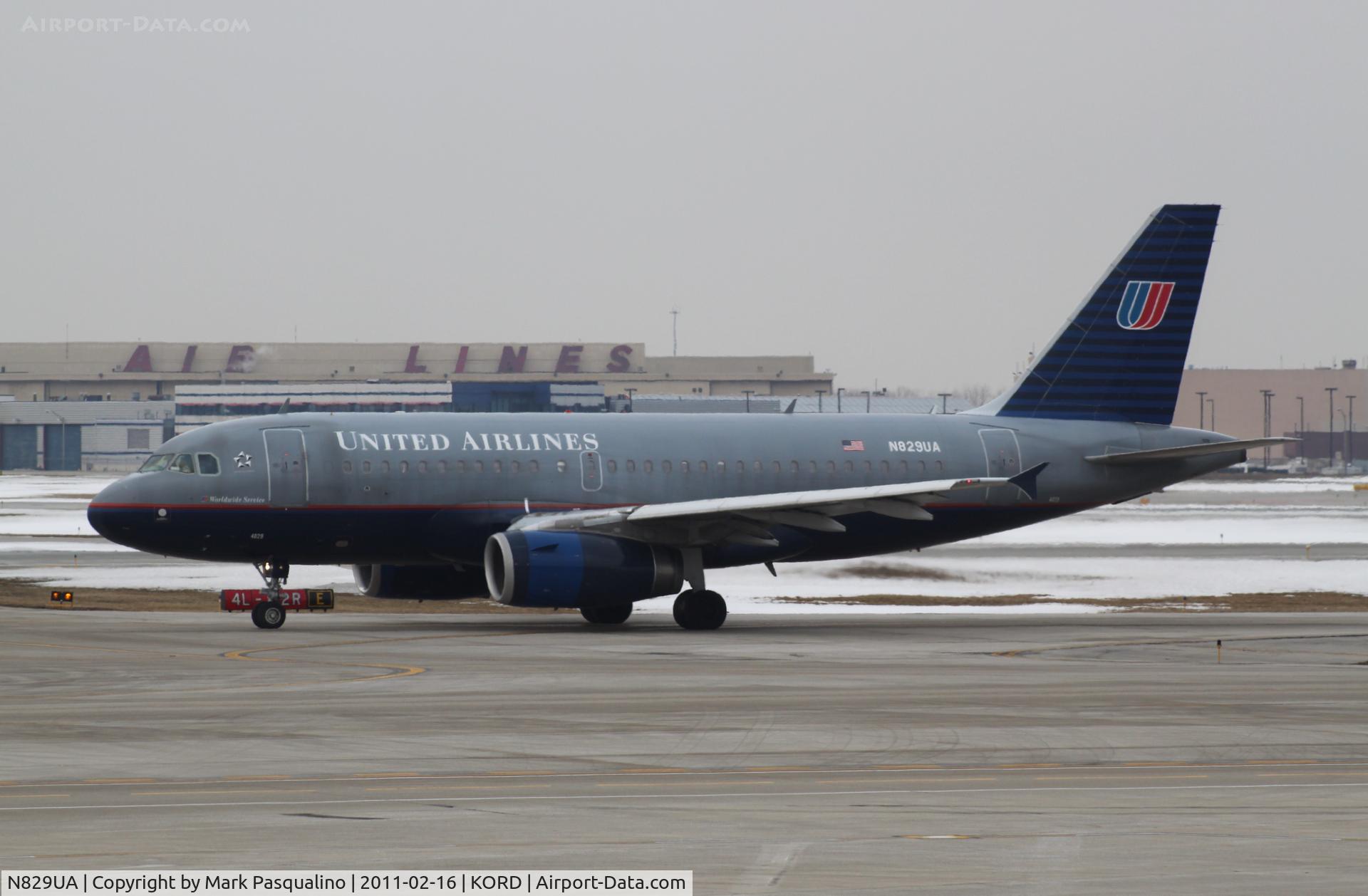 N829UA, 2000 Airbus A319-131 C/N 1211, Airbus A319