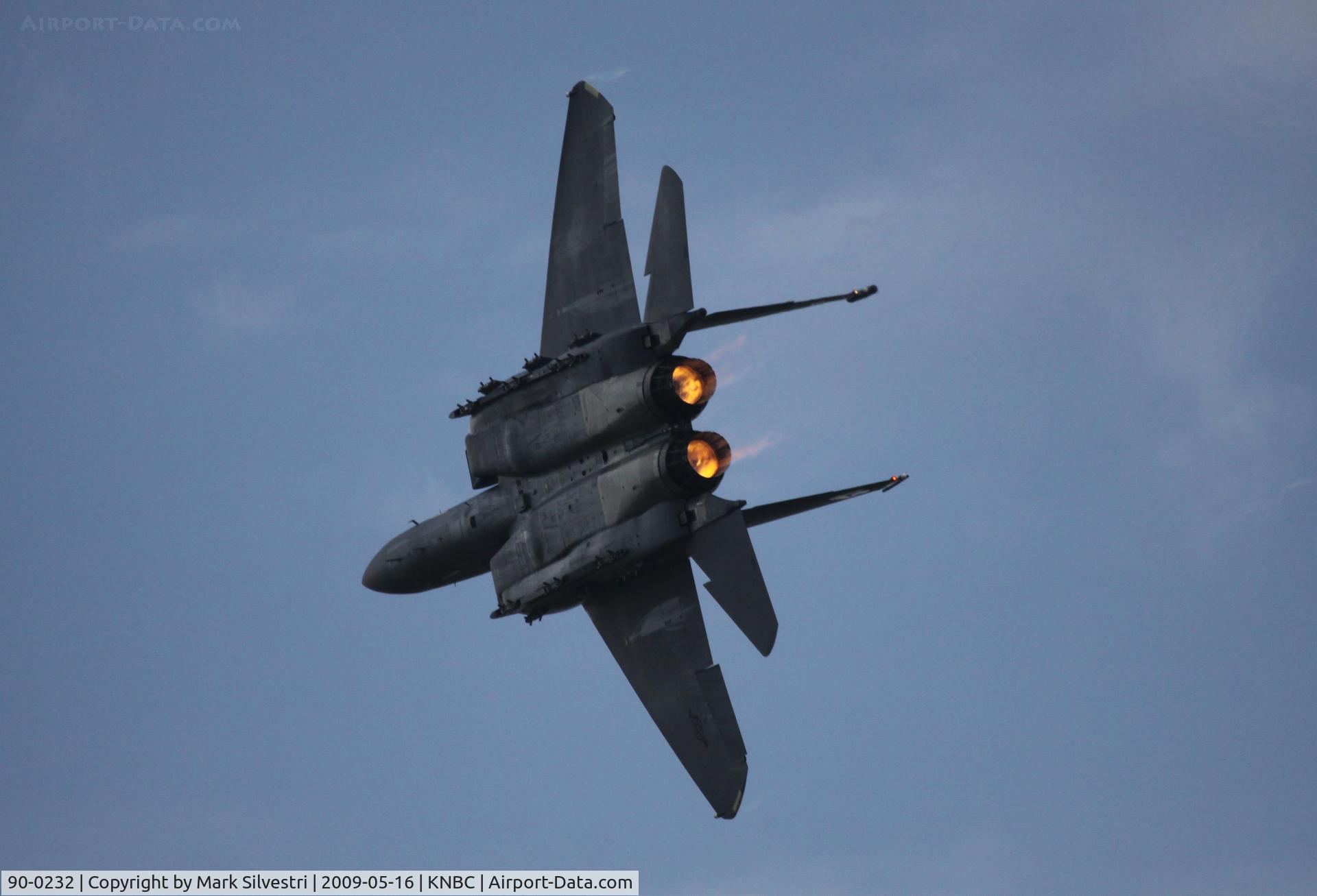 90-0232, 1990 McDonnell Douglas F-15E Strike Eagle C/N 1161/E134, MCAS Beaufort 2009
