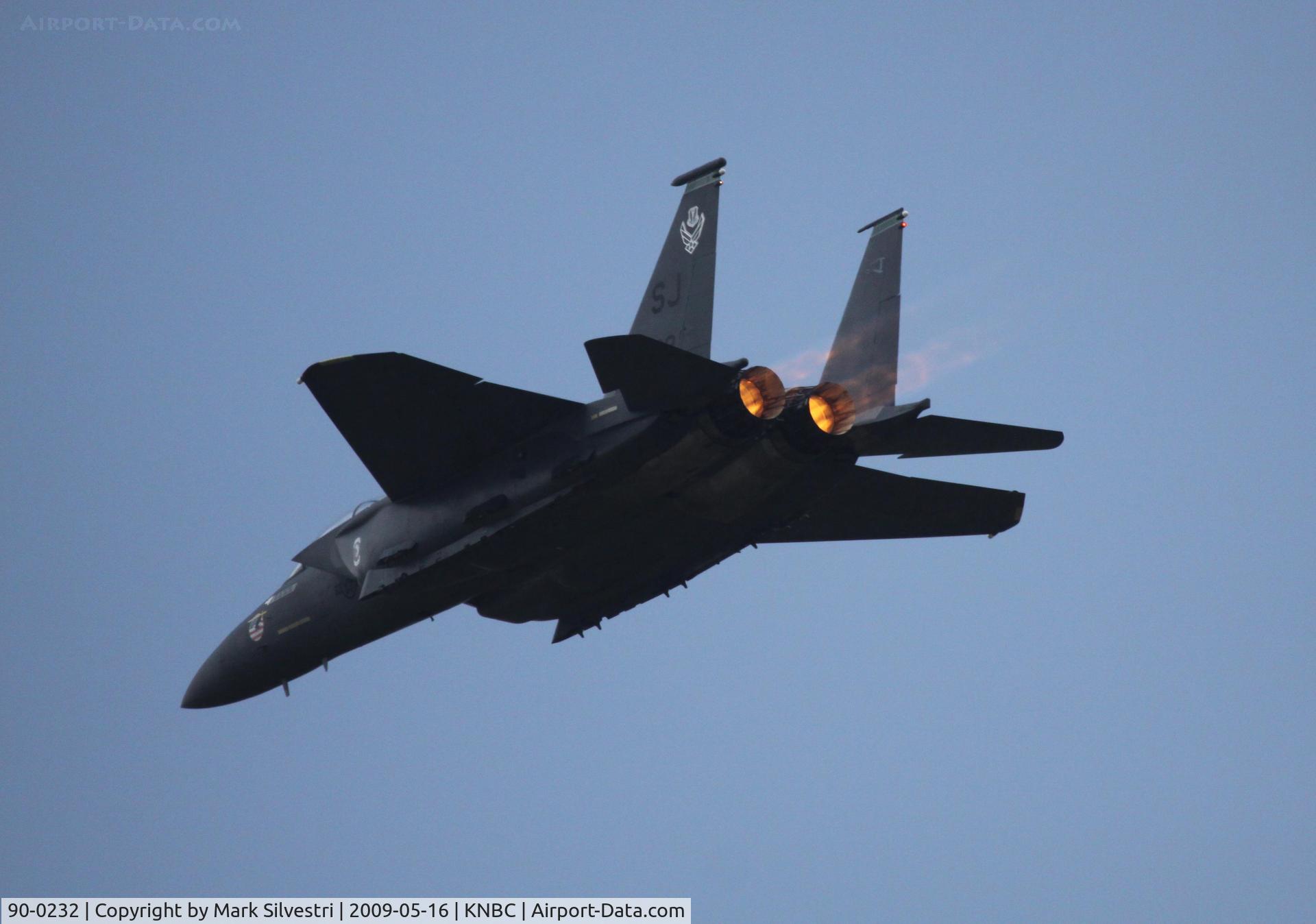 90-0232, 1990 McDonnell Douglas F-15E Strike Eagle C/N 1161/E134, MCAS Beaufort 2009