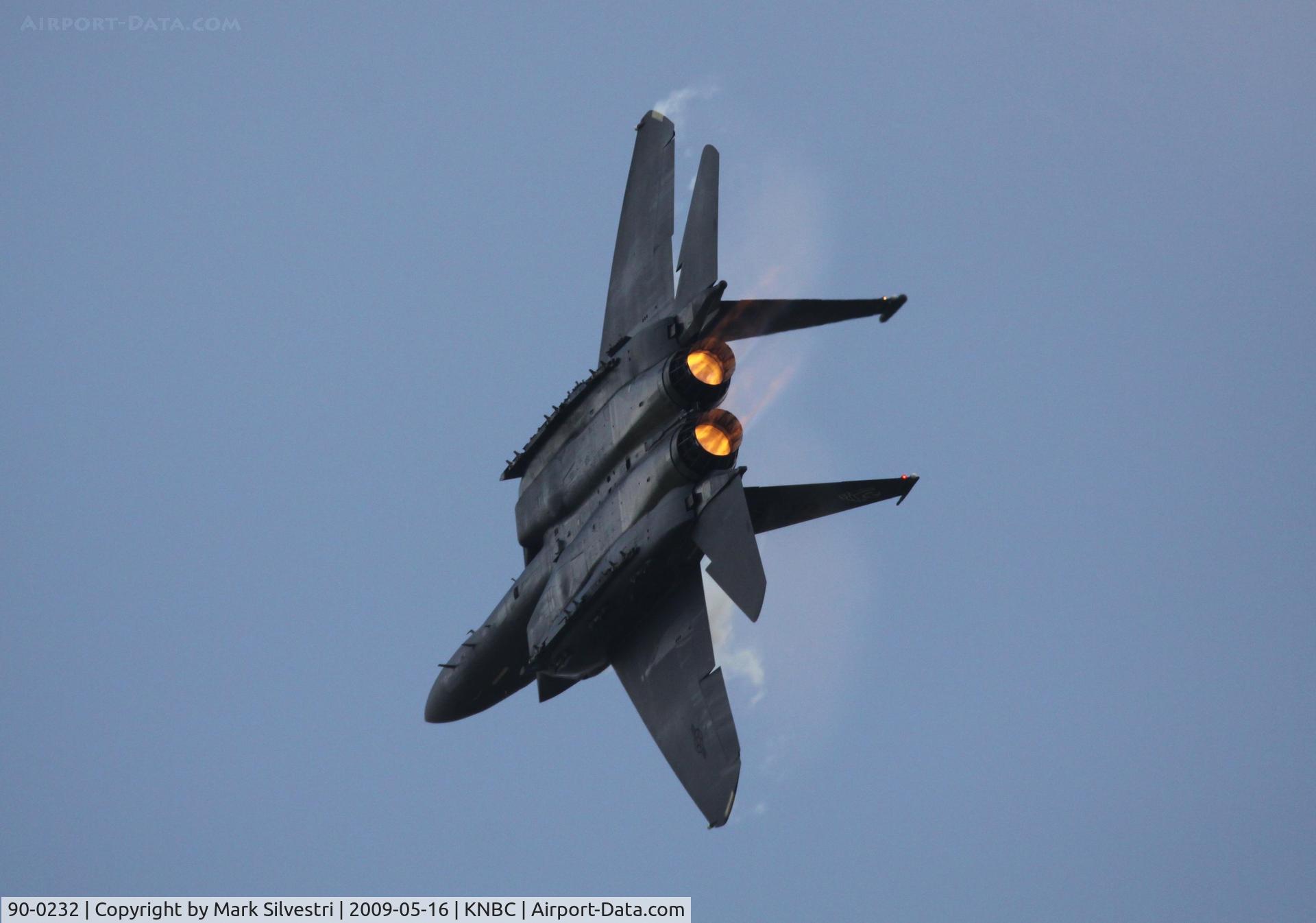90-0232, 1990 McDonnell Douglas F-15E Strike Eagle C/N 1161/E134, MCAS Beaufort 2009