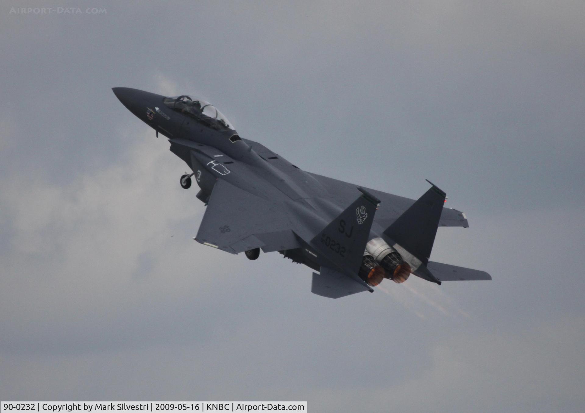 90-0232, 1990 McDonnell Douglas F-15E Strike Eagle C/N 1161/E134, MCAS Beaufort 2009