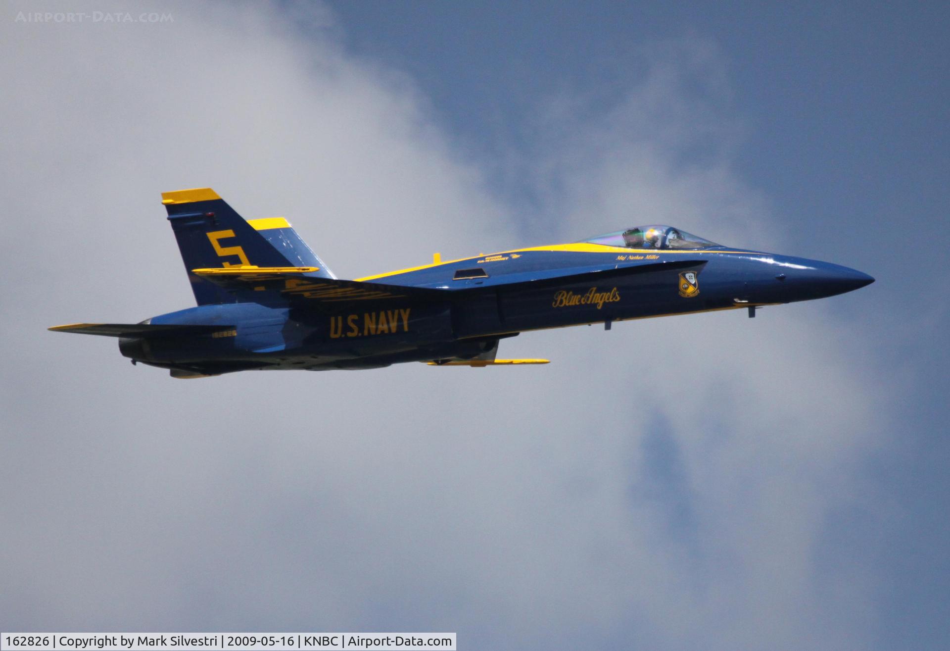 162826, McDonnell Douglas F/A-18A Hornet C/N 0338/A282, MCAS Beaufort 2009 - Blue Angel #5