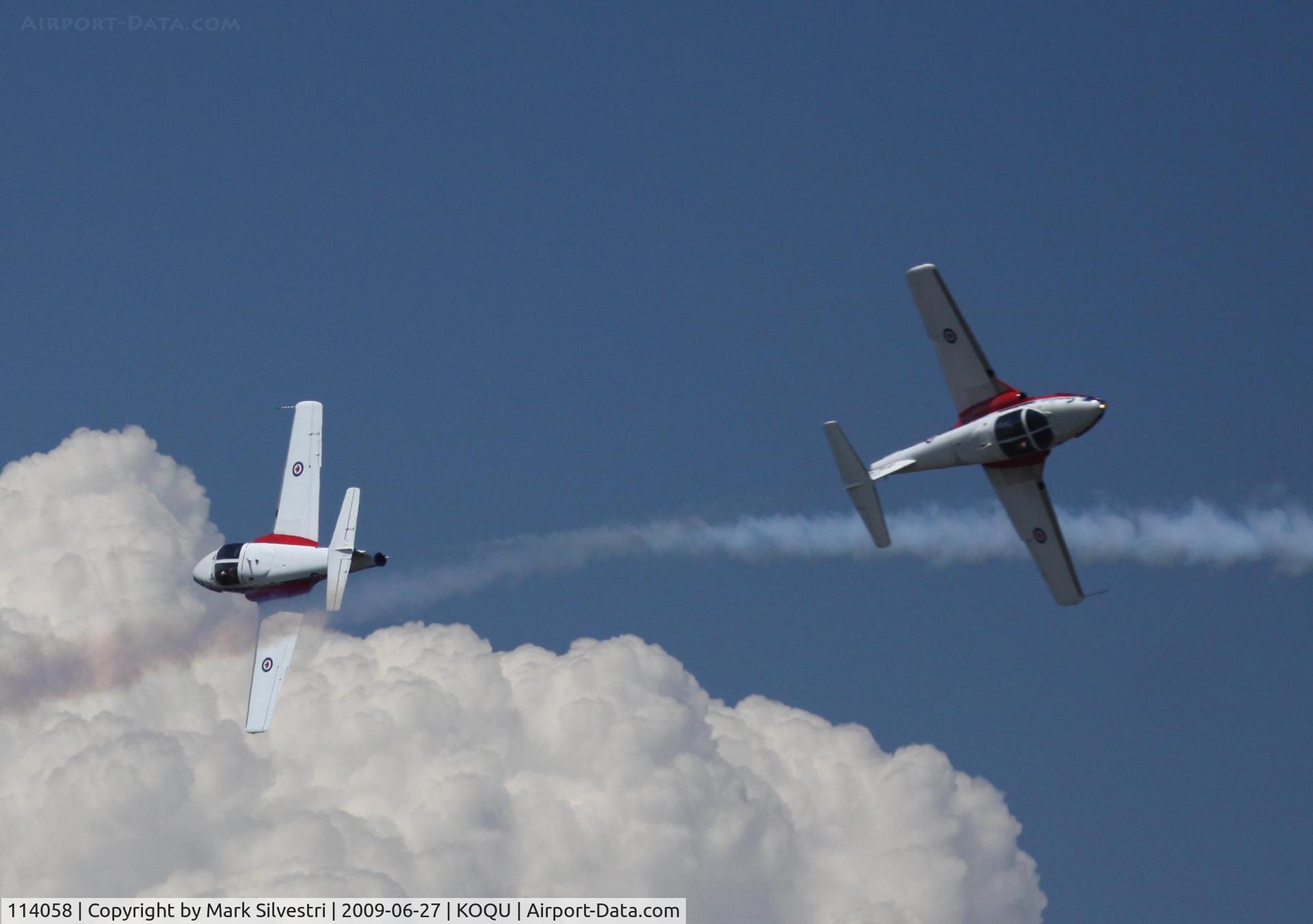 114058, Canadair CT-114 Tutor C/N 1058, Quonset Point 2009 - Snowbird Solos 8, 9 (114109, 114058)
