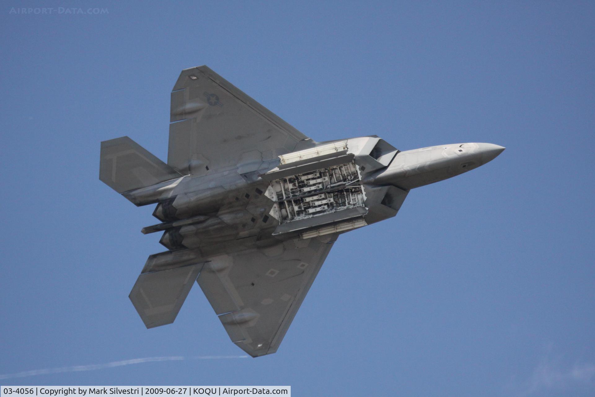 03-4056, 2003 Lockheed Martin F-22A Raptor C/N 4056, Quonset Point 2009