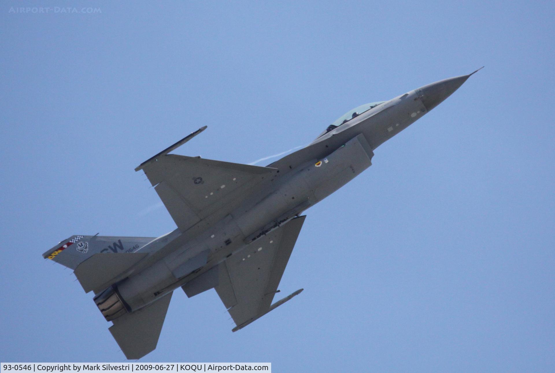 93-0546, 1993 Lockheed F-16C Fighting Falcon C/N CC-181, Quonset Point 2009