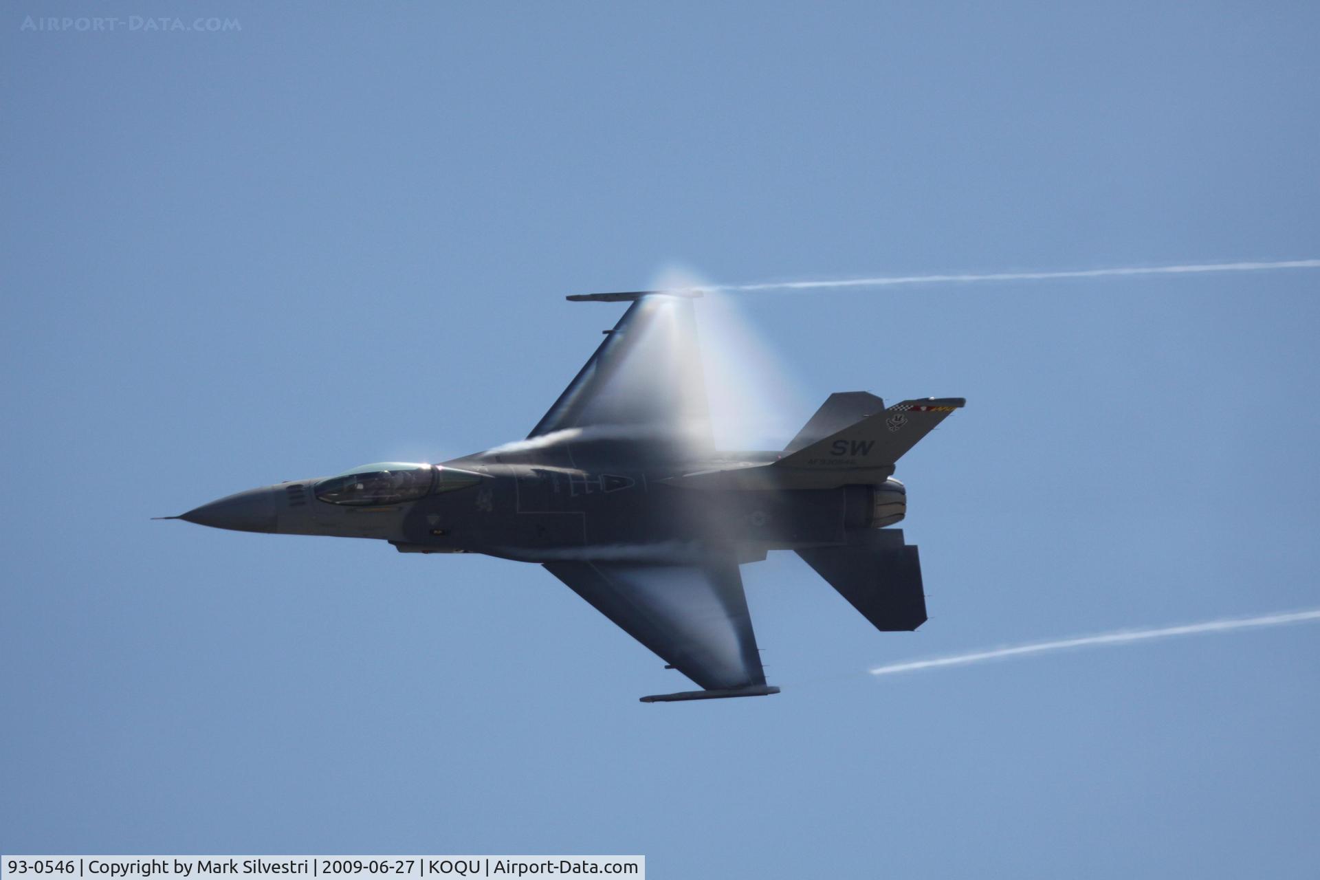 93-0546, 1993 Lockheed F-16C Fighting Falcon C/N CC-181, Quonset Point 2009