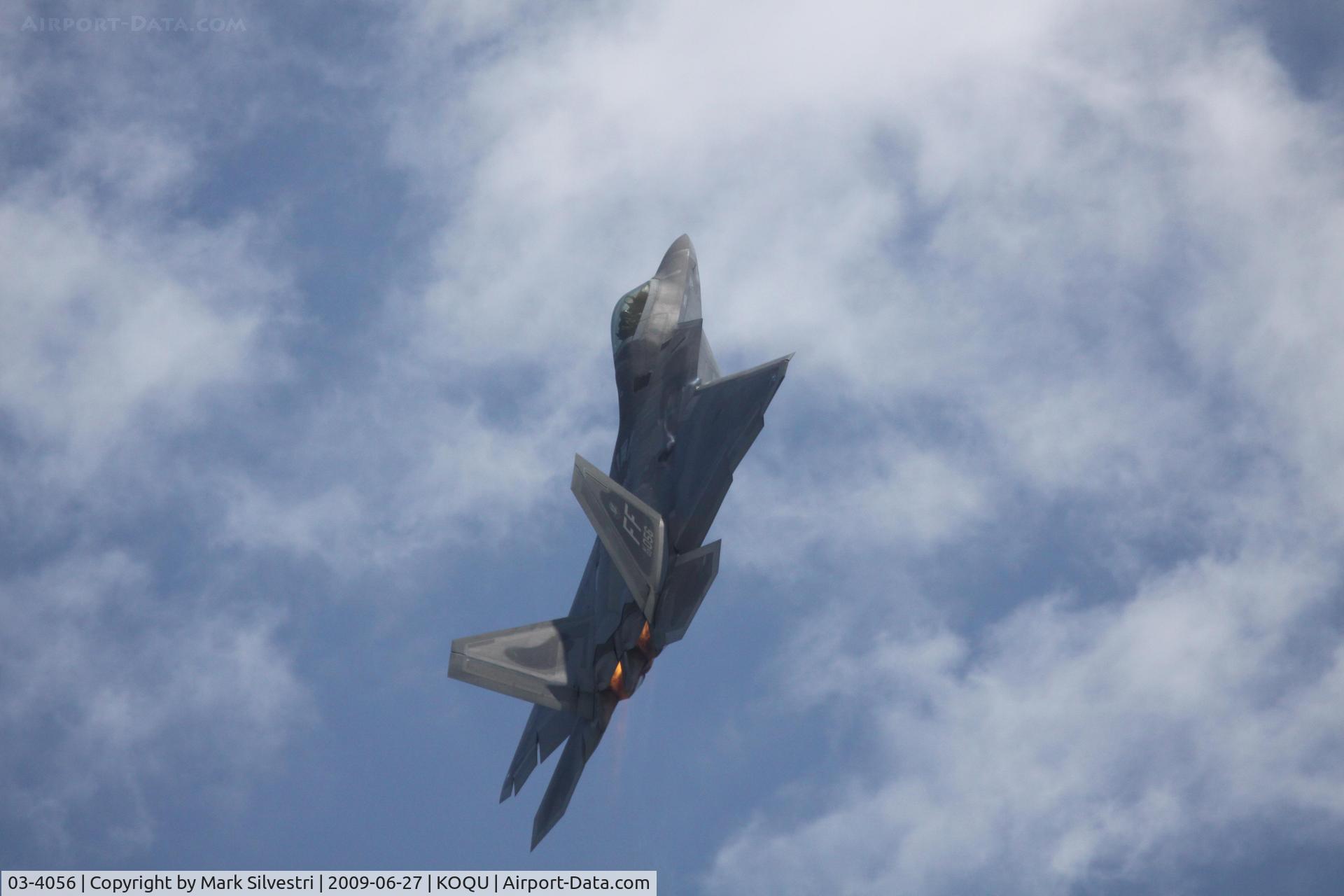 03-4056, 2003 Lockheed Martin F-22A Raptor C/N 4056, Quonset Point 2009