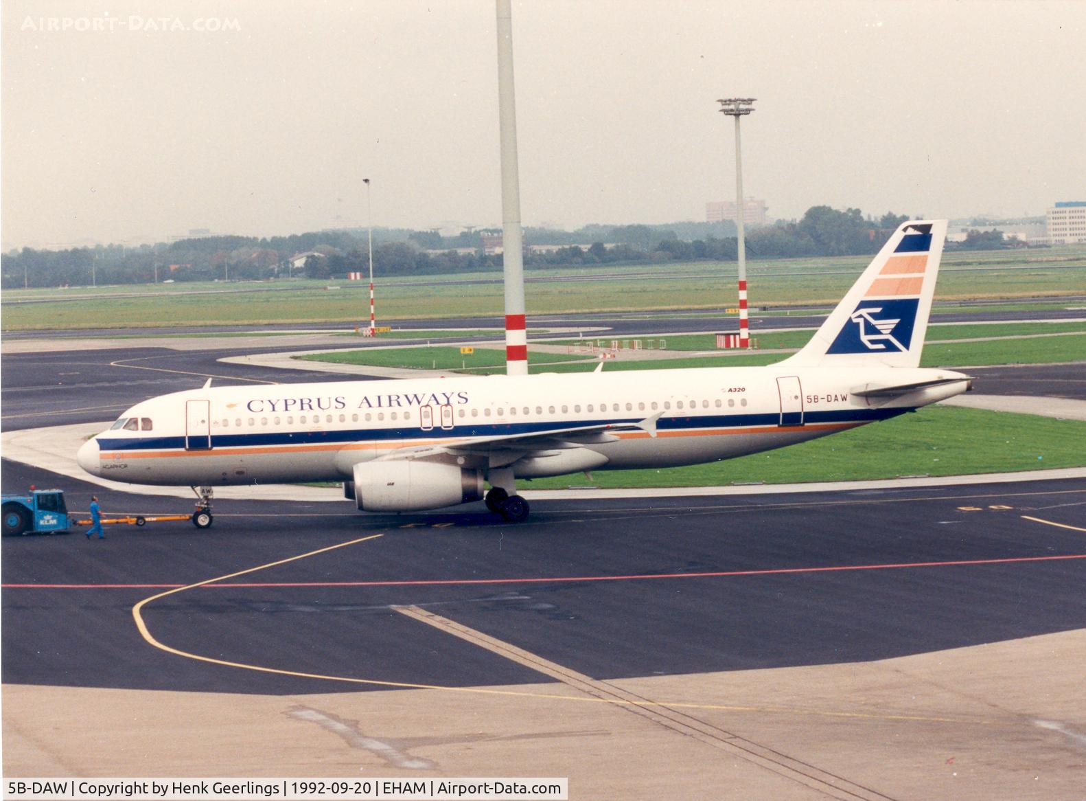 5B-DAW, 1989 Airbus A320-231 C/N 038, Cyprus Airways
