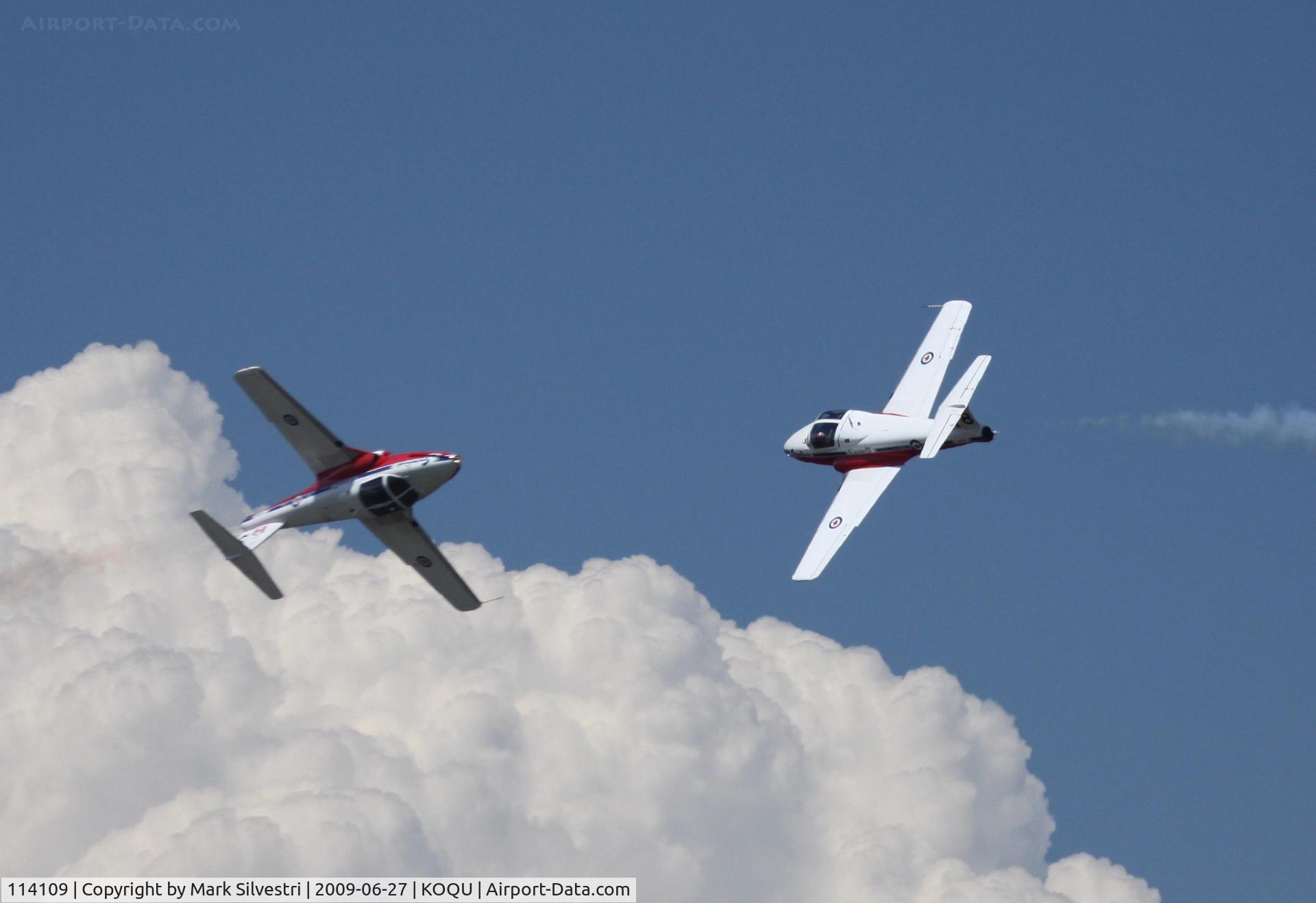 114109, Canadair CT-114 Tutor C/N 1109, Quonset Point 2009 - Snowbird Solos 8, 9 (114109, 114058)