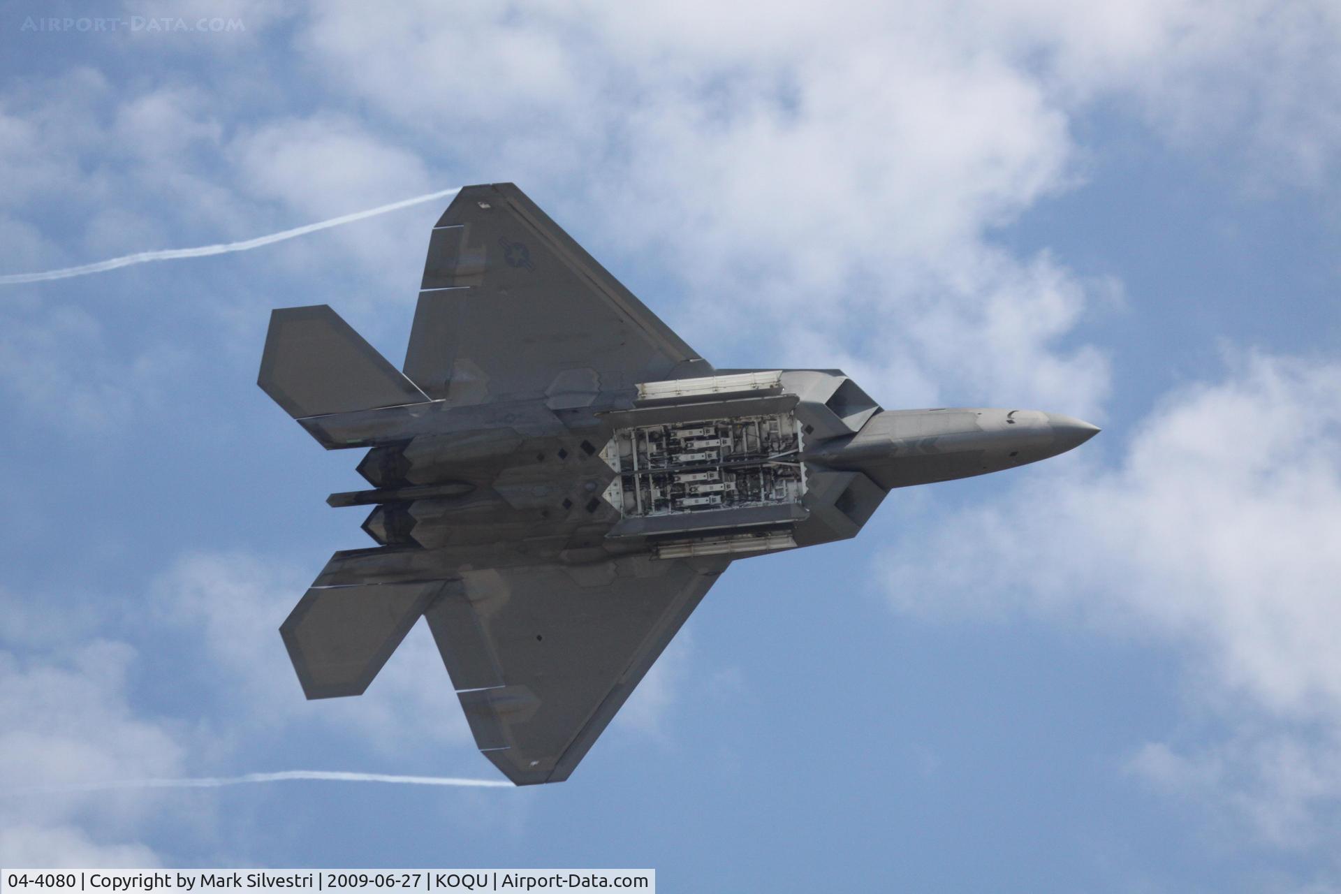 04-4080, 2004 Lockheed Martin F-22A Raptor C/N 4080, Quonset Point 2009