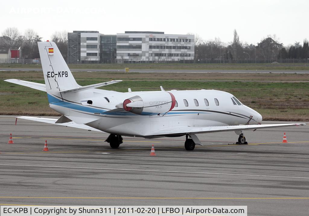 EC-KPB, 2007 Cessna 560XLS Citation Excel C/N 560-5753, PArked at the General Aviation area...