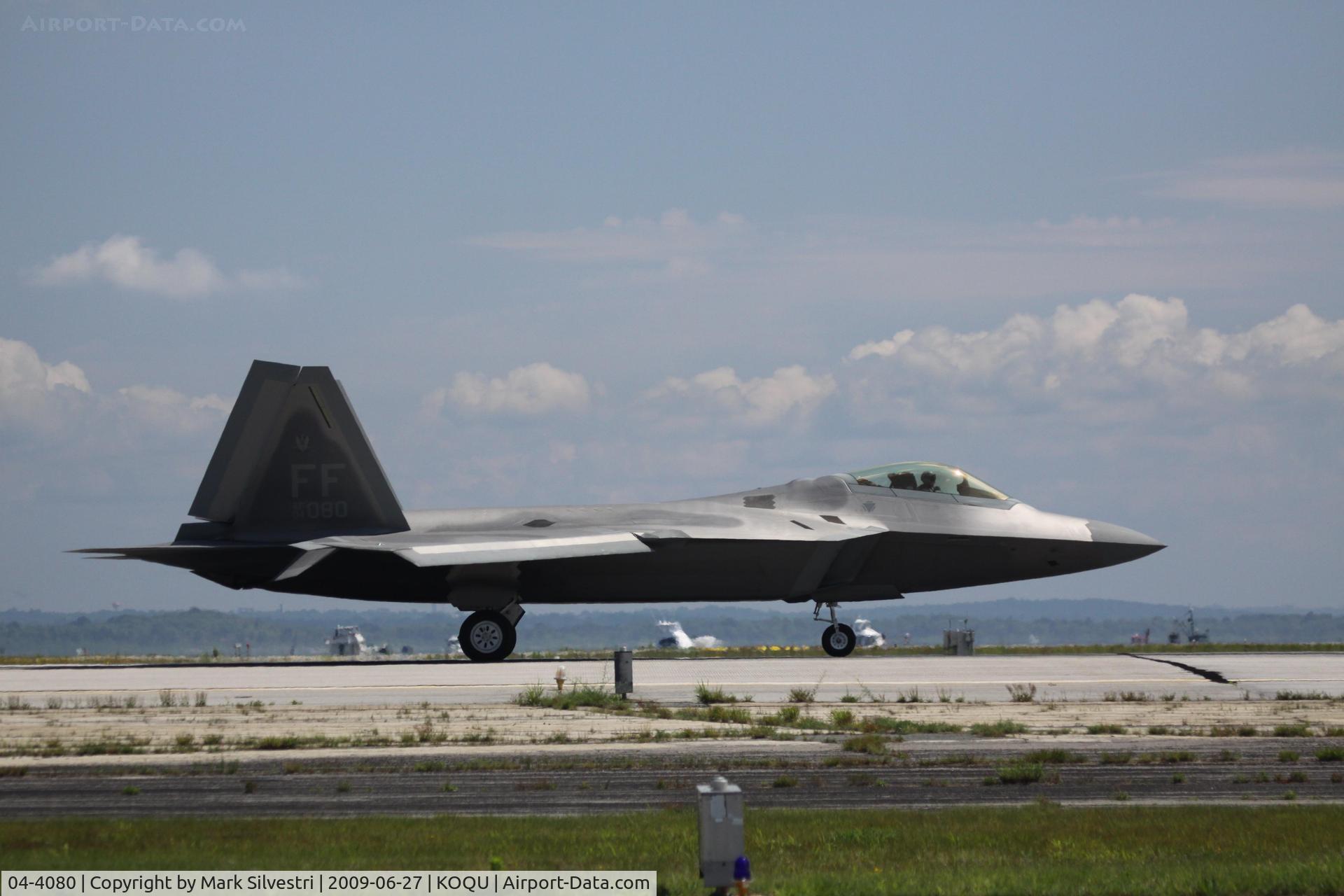 04-4080, 2004 Lockheed Martin F-22A Raptor C/N 4080, Quonset Point 2009