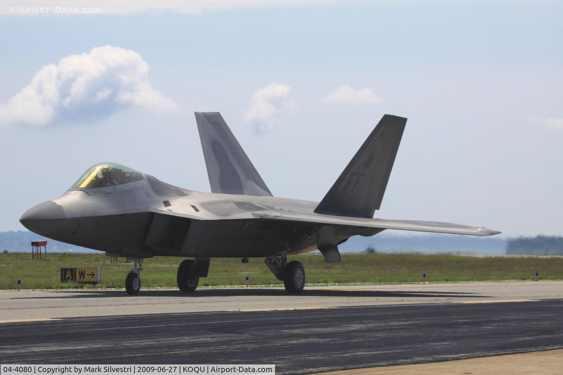 04-4080, 2004 Lockheed Martin F-22A Raptor C/N 4080, Quonset Point 2009