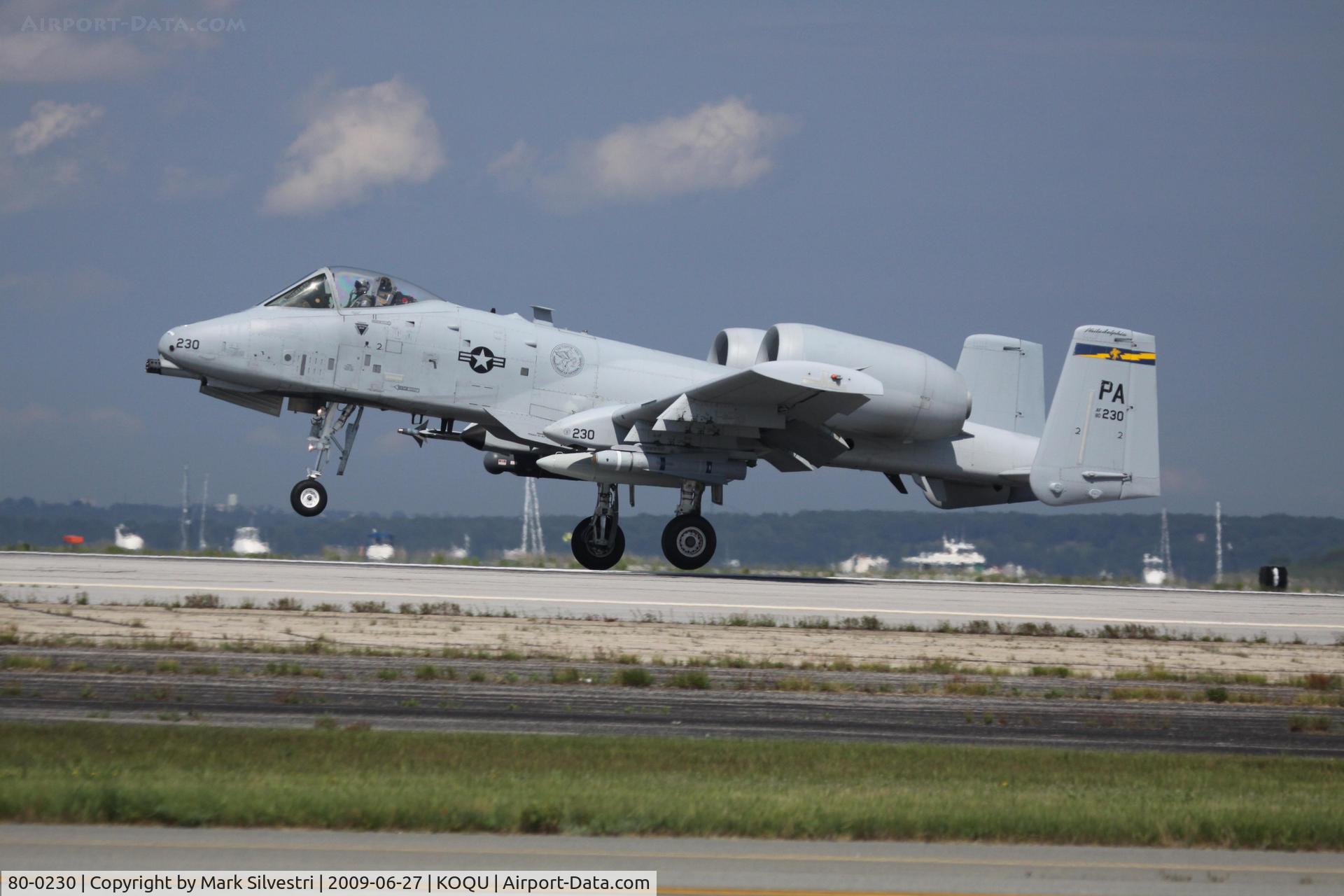 80-0230, 1980 Fairchild Republic A-10C Thunderbolt II C/N A10-0580, Quonset Point 2009