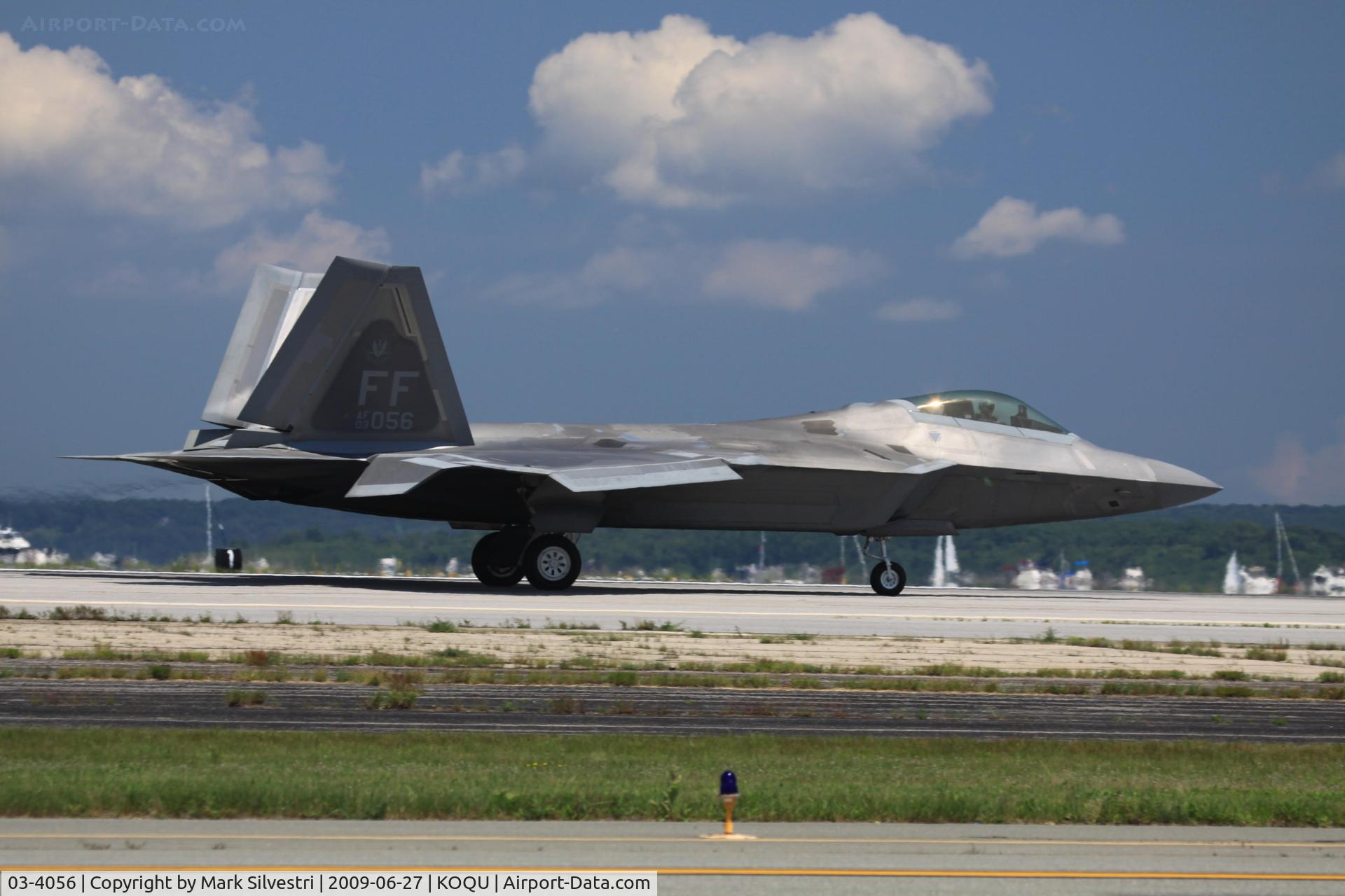 03-4056, 2003 Lockheed Martin F-22A Raptor C/N 4056, Quonset Point 2009