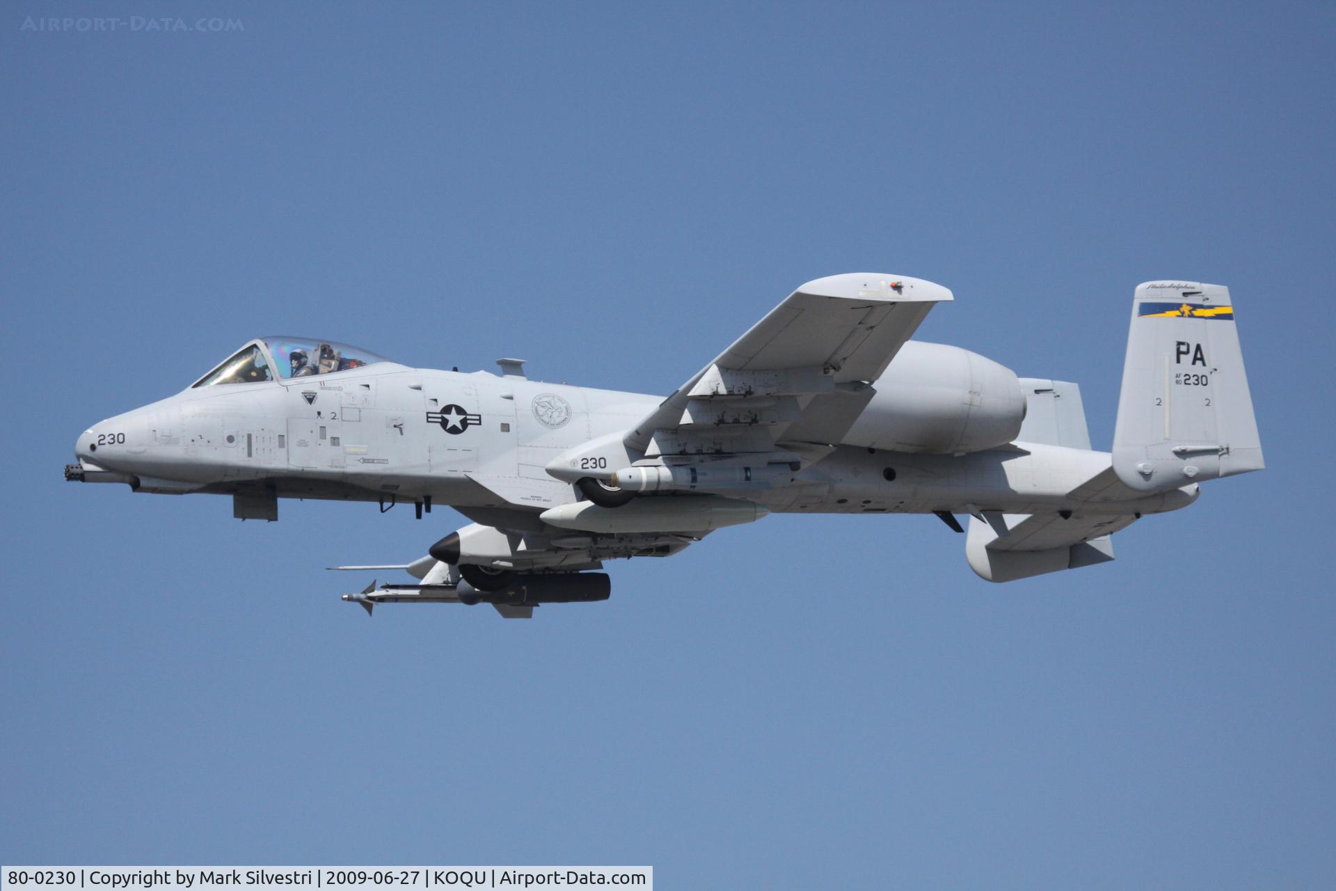 80-0230, 1980 Fairchild Republic A-10C Thunderbolt II C/N A10-0580, Quonset Point 2009