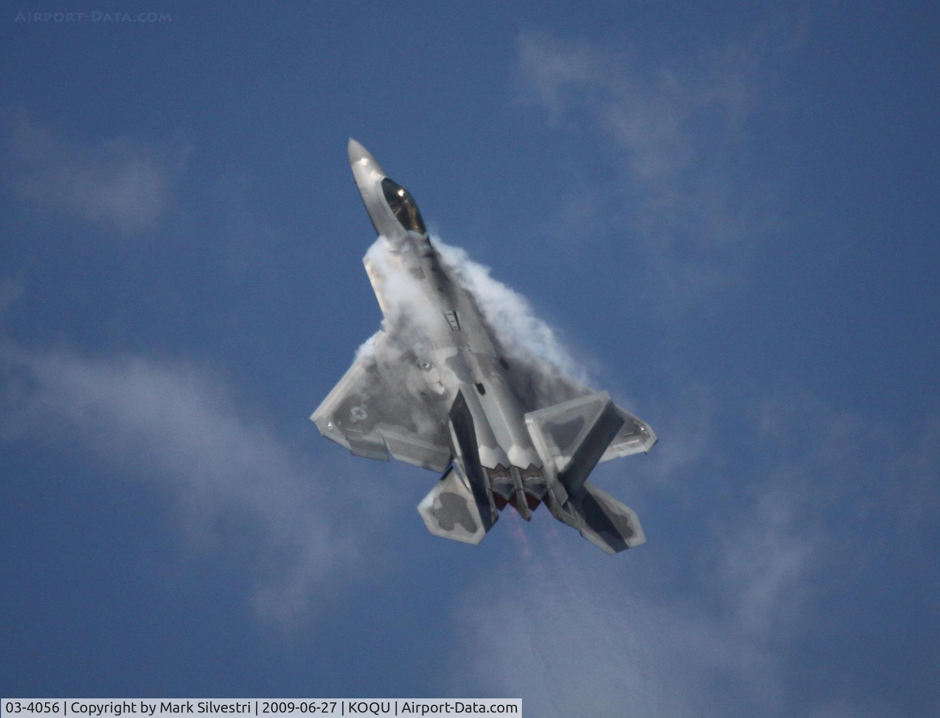 03-4056, 2003 Lockheed Martin F-22A Raptor C/N 4056, Quonset Point 2009