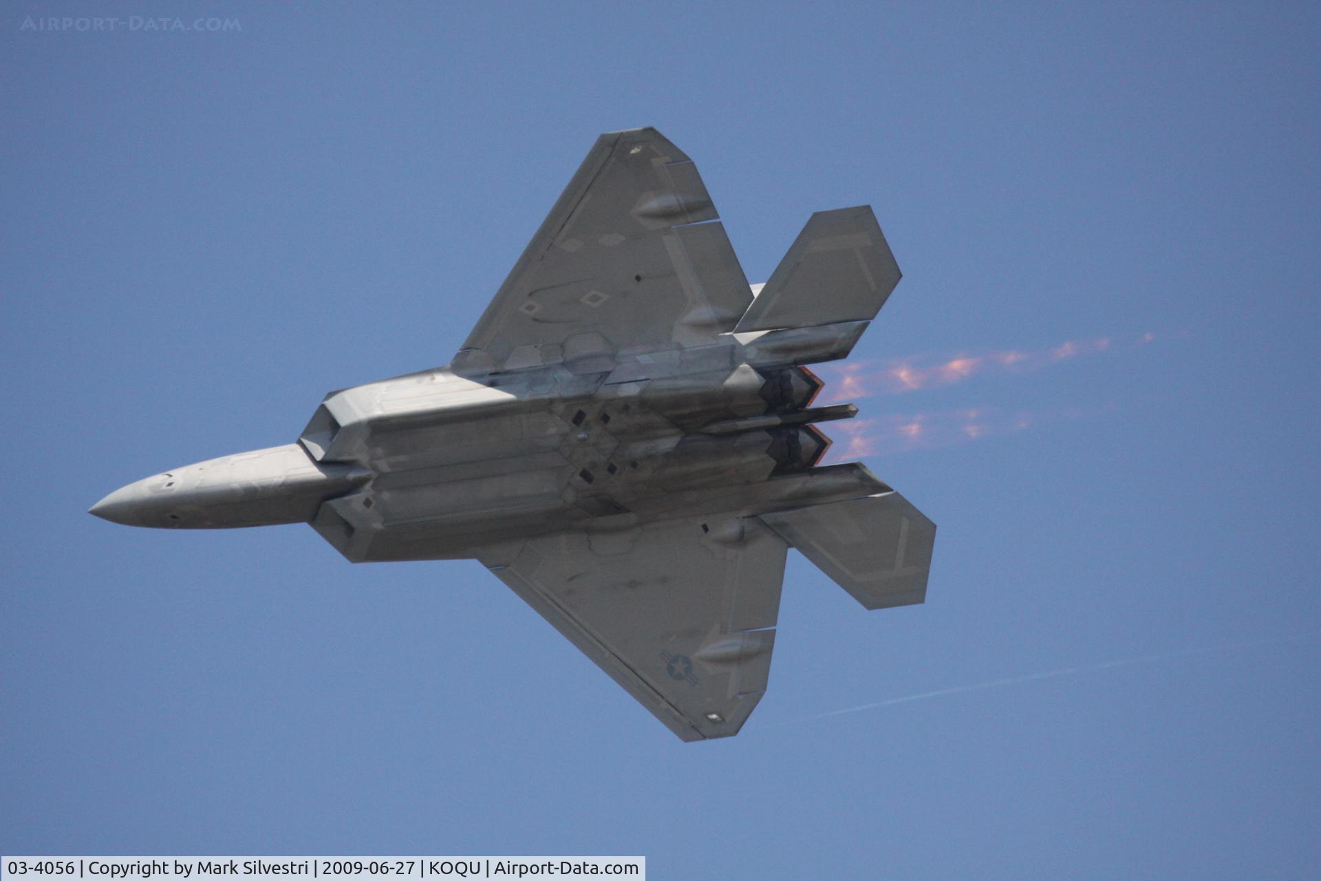 03-4056, 2003 Lockheed Martin F-22A Raptor C/N 4056, Quonset Point 2009