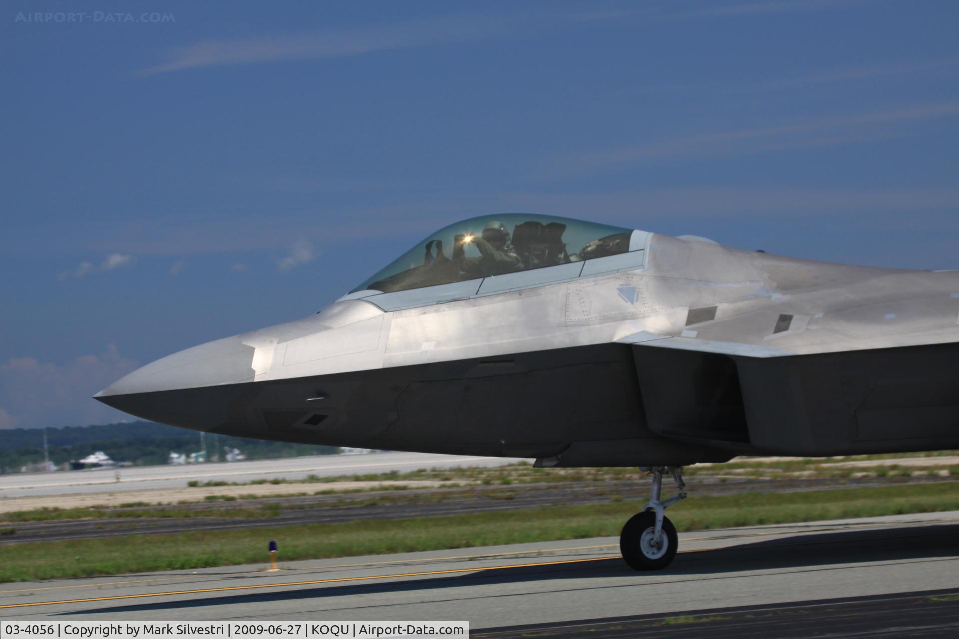 03-4056, 2003 Lockheed Martin F-22A Raptor C/N 4056, Quonset Point 2009