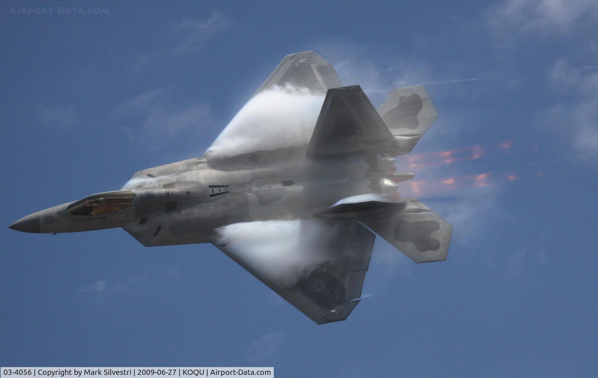 03-4056, 2003 Lockheed Martin F-22A Raptor C/N 4056, Quonset Point 2009