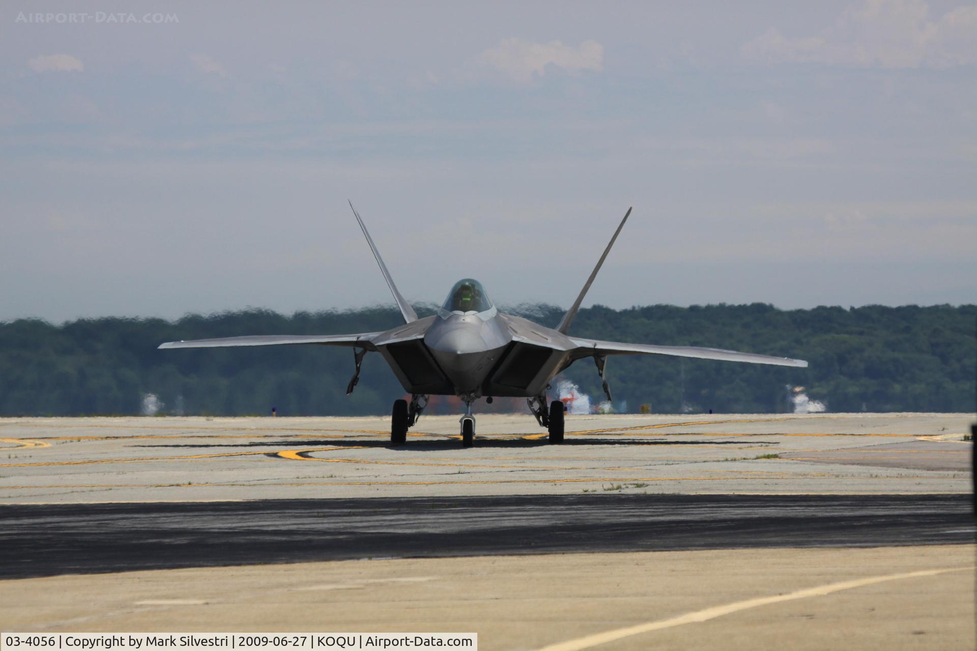 03-4056, 2003 Lockheed Martin F-22A Raptor C/N 4056, Quonset Point 2009