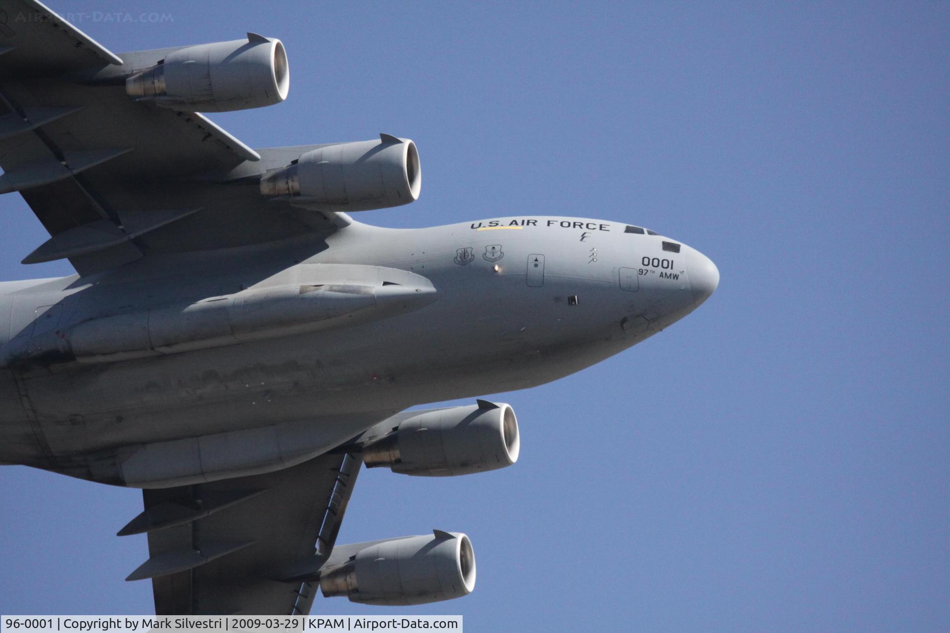 96-0001, 1996 McDonnell Douglas C-17A Globemaster III C/N P-33, Tyndall 2009