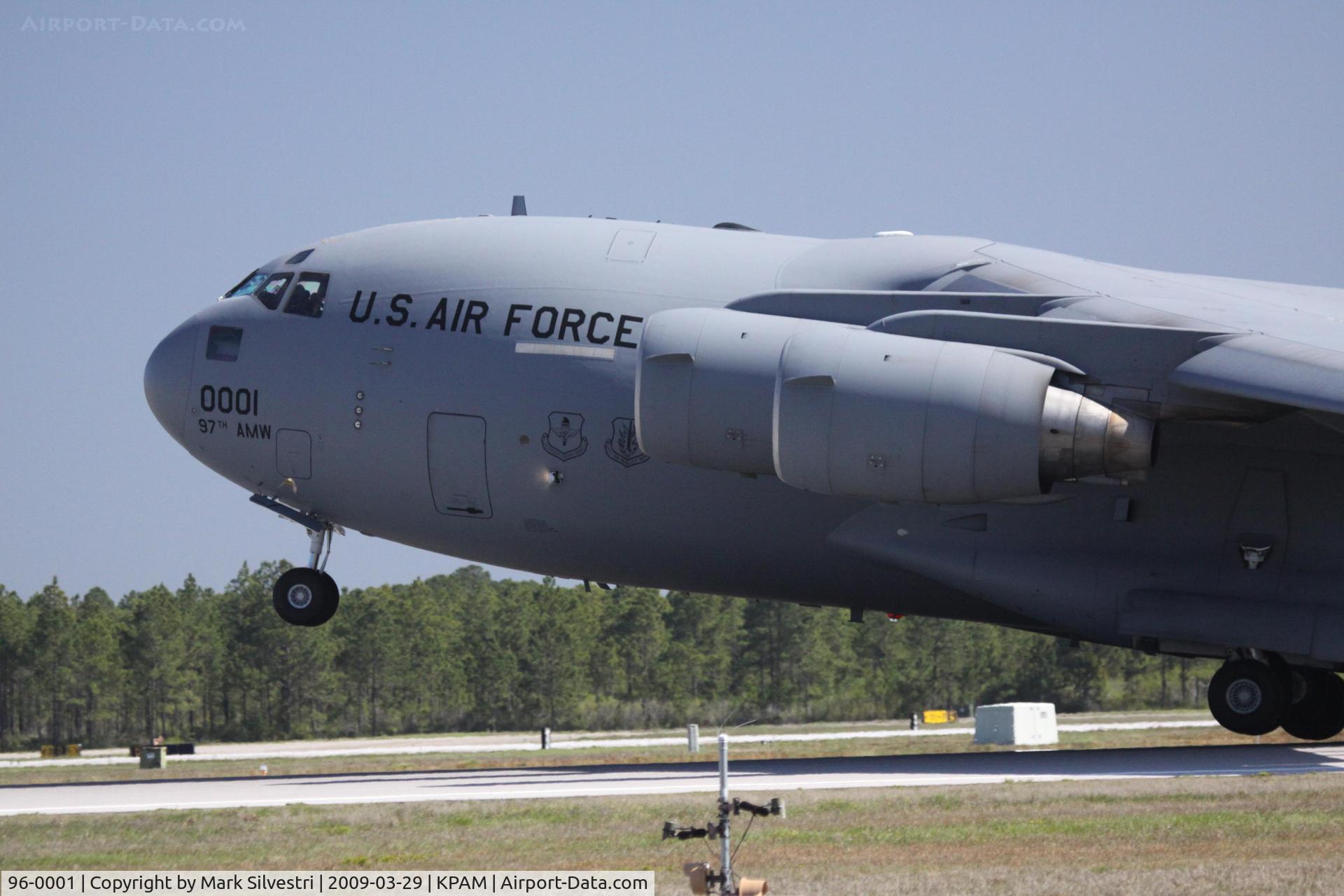 96-0001, 1996 McDonnell Douglas C-17A Globemaster III C/N P-33, Tyndall 2009