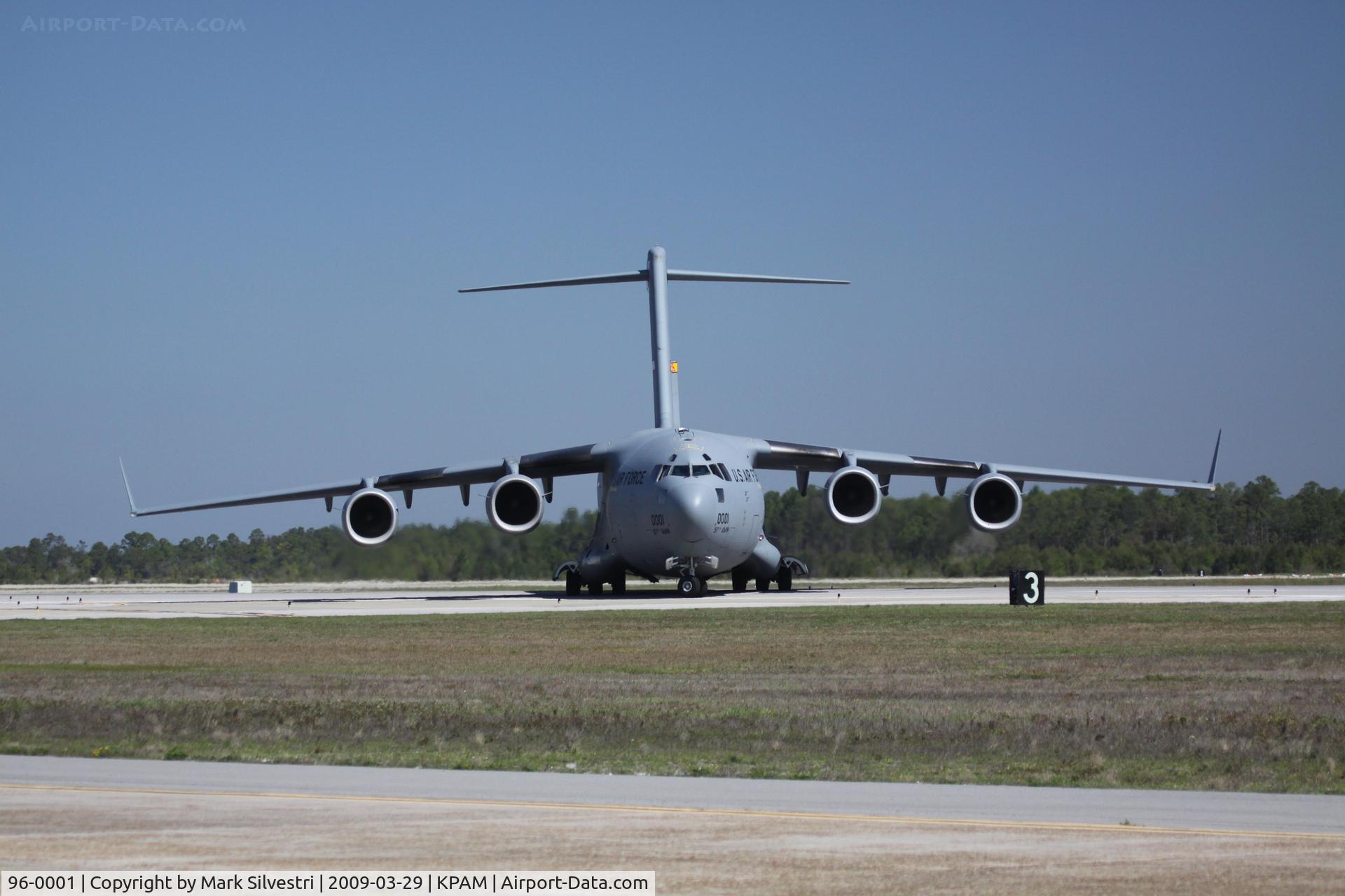 96-0001, 1996 McDonnell Douglas C-17A Globemaster III C/N P-33, Tyndall 2009