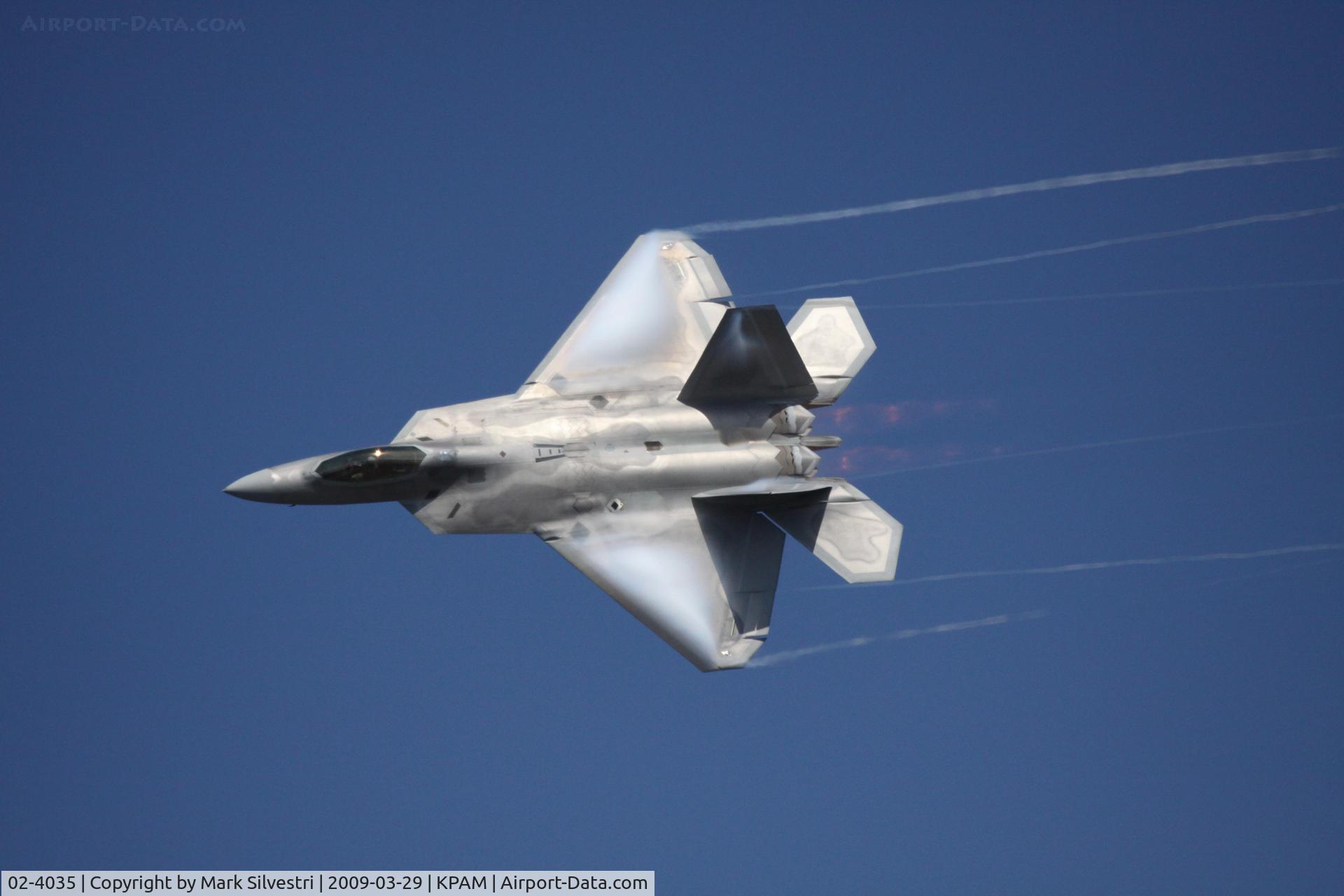 02-4035, Lockheed Martin F/A-22A Raptor C/N 4035, Tyndall 2009