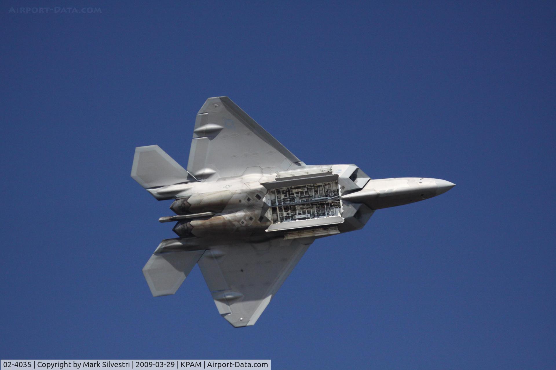 02-4035, Lockheed Martin F/A-22A Raptor C/N 4035, Tyndall 2009