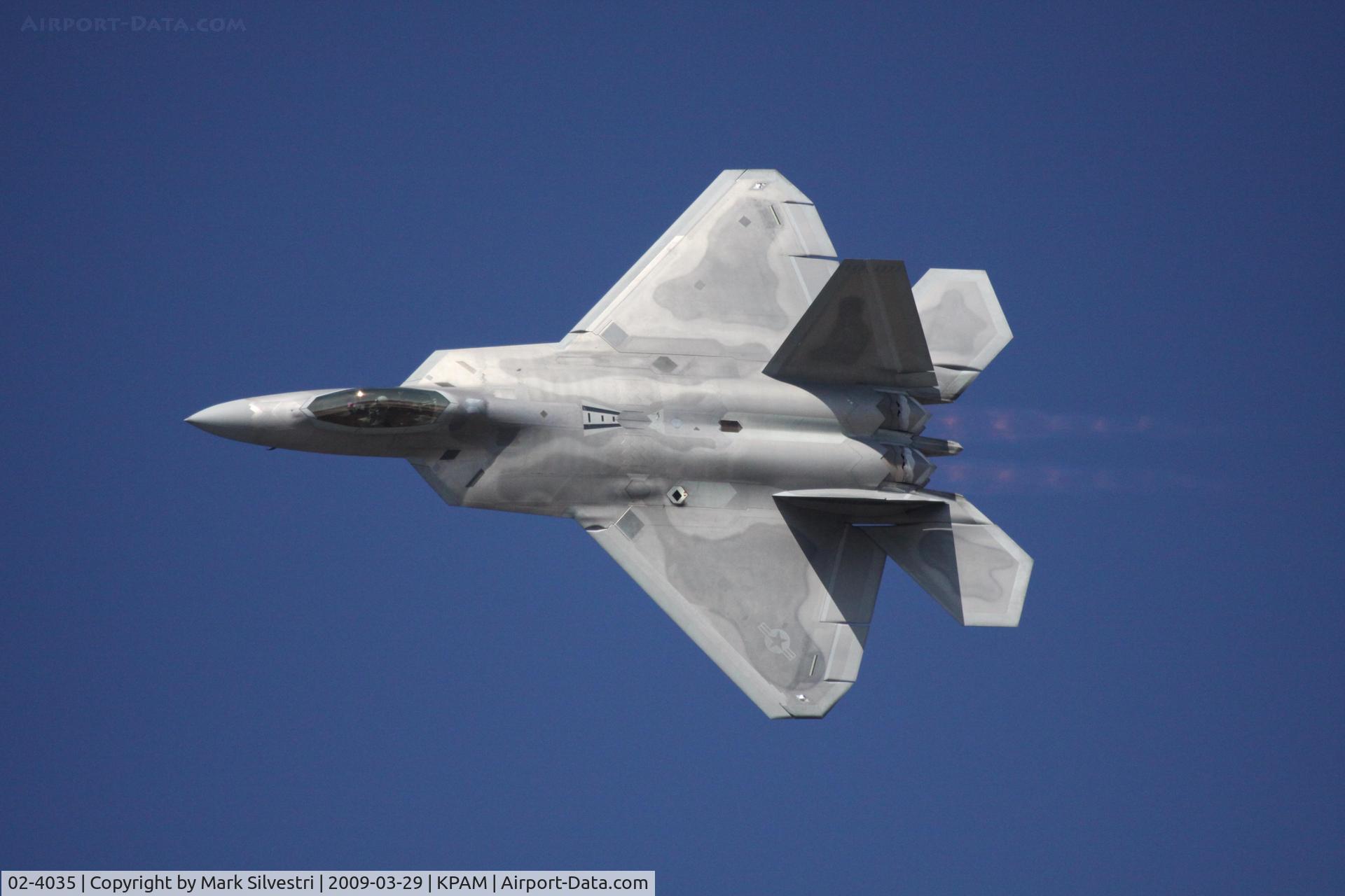 02-4035, Lockheed Martin F/A-22A Raptor C/N 4035, Tyndall 2009
