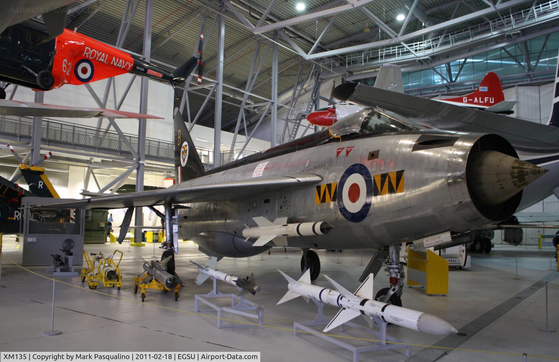 XM135, 1959 English Electric Lightning F.1 C/N 95031, English Electric Lightning F.1