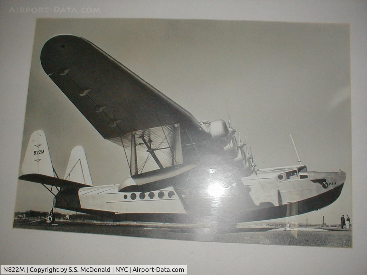 N822M, Sikorsky S-42-B C/N 4200X, Sikorsky S-42, c/n 4200