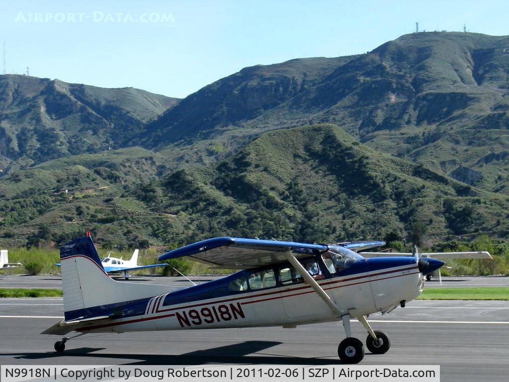 N9918N, 1975 Cessna 180J C/N 18052573, 1975 Cessna 180J SKYWAGON, Continental O-470 230 Hp, taxi to Rwy 04