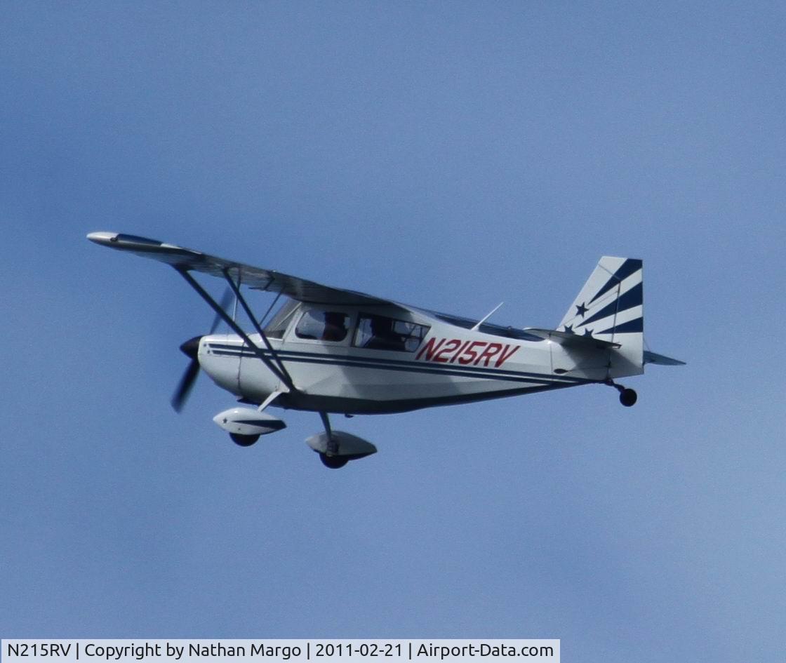 N215RV, 1973 Bellanca 8KCAB Decathlon C/N 67-73, Seen flying South over Ocean Beach Pier, San Diego, California.