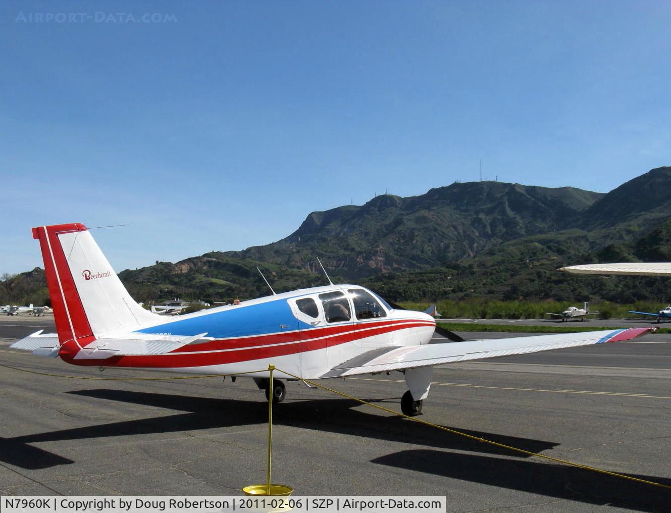 N7960K, 1964 Beech 35-B33 Debonair C/N CD-774, 1964 Beech 35-B33 DEBONAIR, Continental IO-470-K 225 Hp