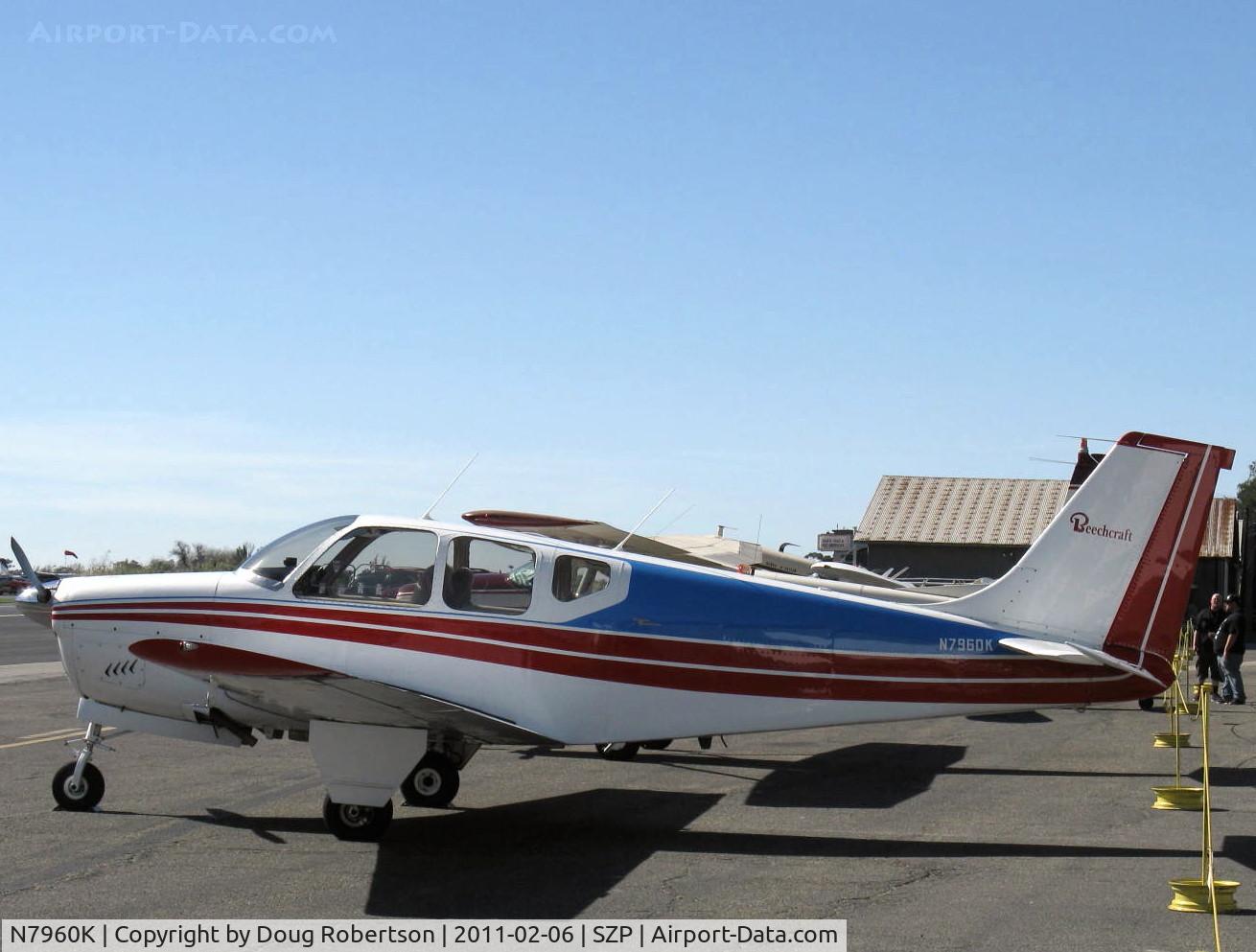 N7960K, 1964 Beech 35-B33 Debonair C/N CD-774, 1964 Beech 35-B33 DEBONAIR, Continental IO-470-K 225 Hp, (the IO-470-K engine is a particularly desirable, reliable engine)