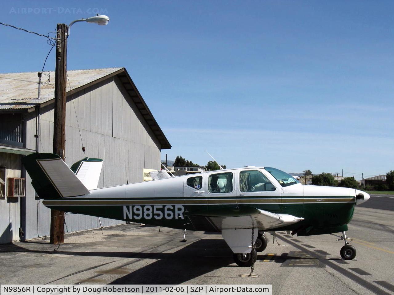 N9856R, 1960 Beech M35 Bonanza C/N D-6398, 1960 Beech M35 BONANZA, Continental IO-470-C 250 Hp