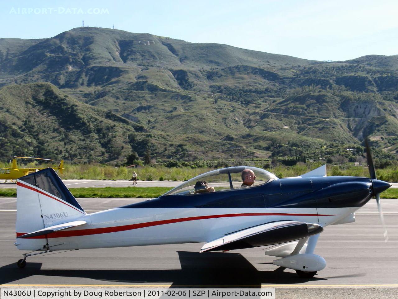 N4306U, 1991 Vans RV-4 C/N 497, 1991 Blunt VAN's RV-4, Lycoming O-360-A1D `180 Hp, taxi to Rwy 04