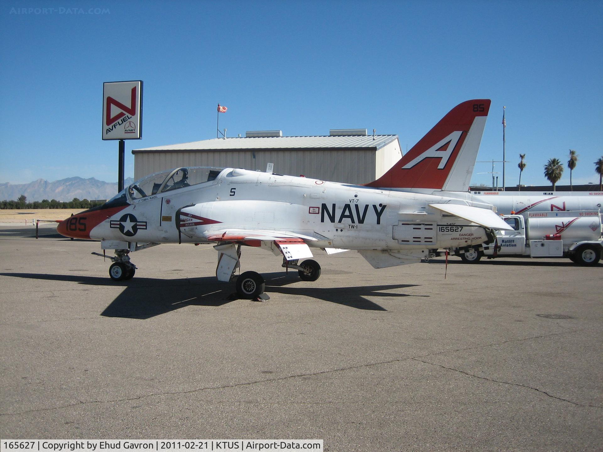 165627, Boeing T-45C Goshawk C/N C085, US Navy T-45 Goshawk at Ratliff Aviation FBO, Tucson AZ