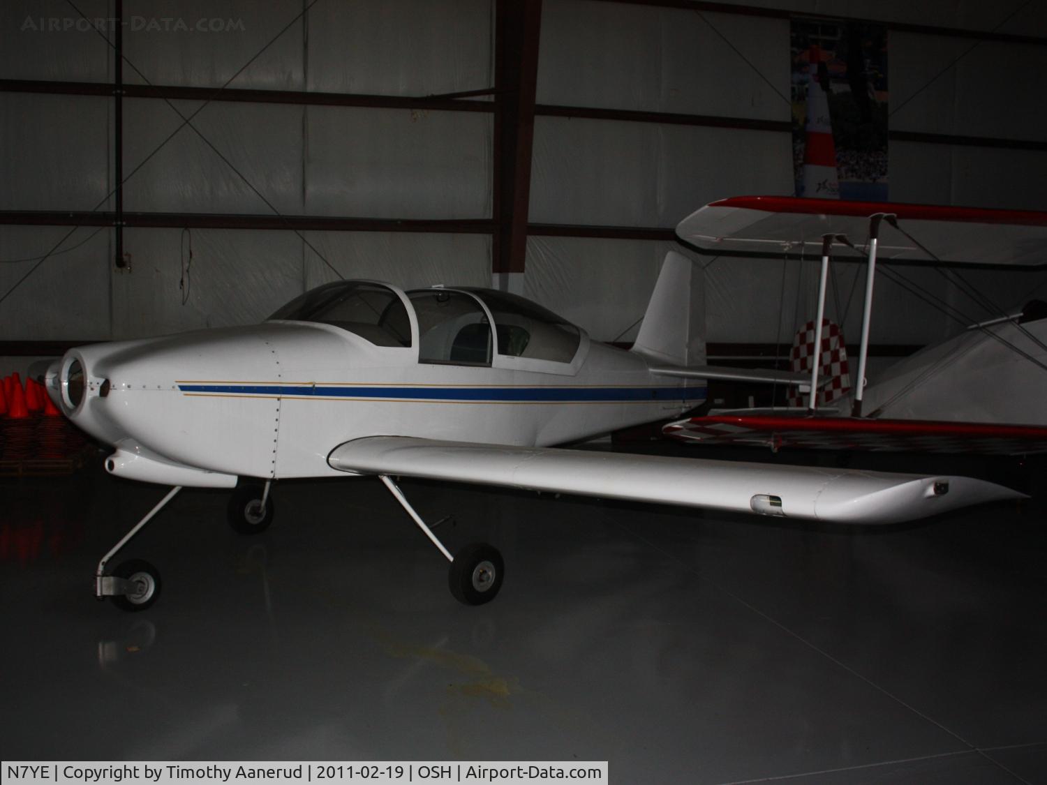 N7YE, 2000 Vans RV-6A C/N 3315, 2000 Schumacher VANS RV-6A, c/n: 3315.
No Engine, no instruments in the panel.