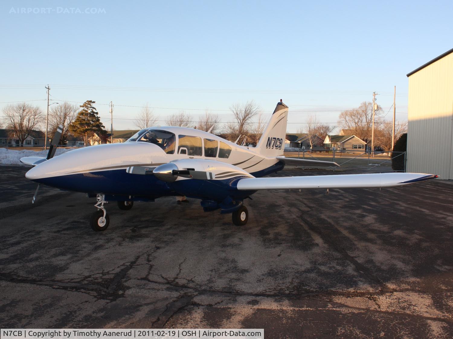 N7CB, 1972 Piper PA-23-250 Apache C/N 27-4802, 1972 Piper PA-23-250, c/n: 27-4802.  Fresh paint.