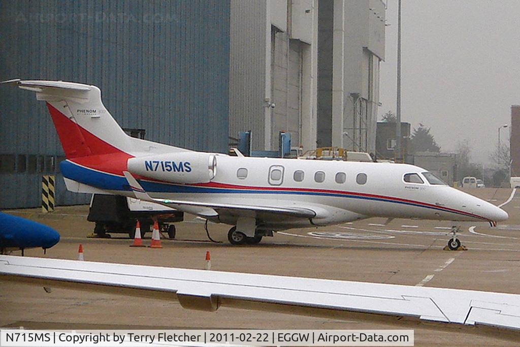 N715MS, 2010 Embraer EMB-505 Phenom 300 C/N 50500040, My first sighting of a Phenom 505 - so forgive the foreground clutter