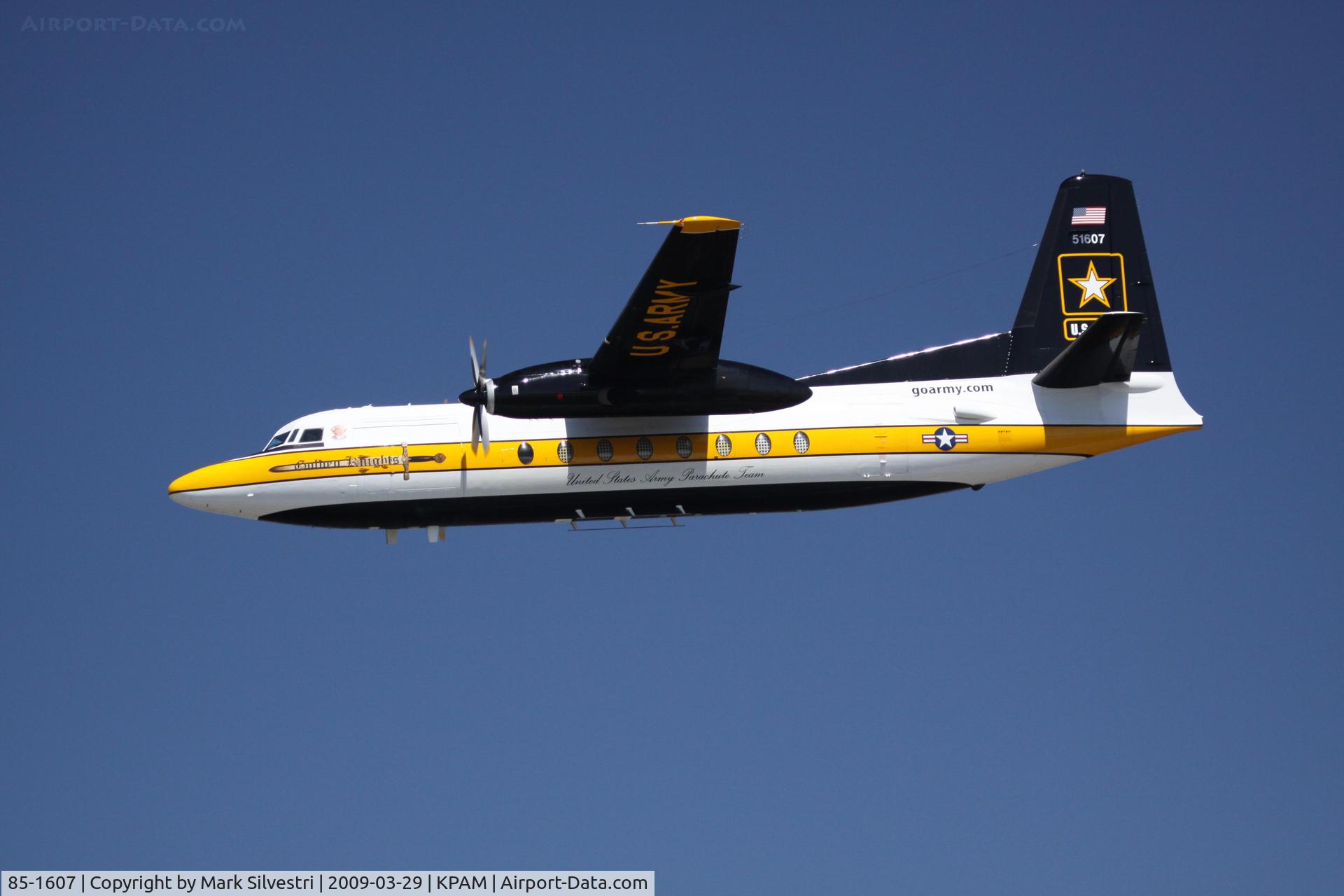 85-1607, 1983 Fokker C-31A (F27-400M) Troopship C/N 10653, Tyndall 2009