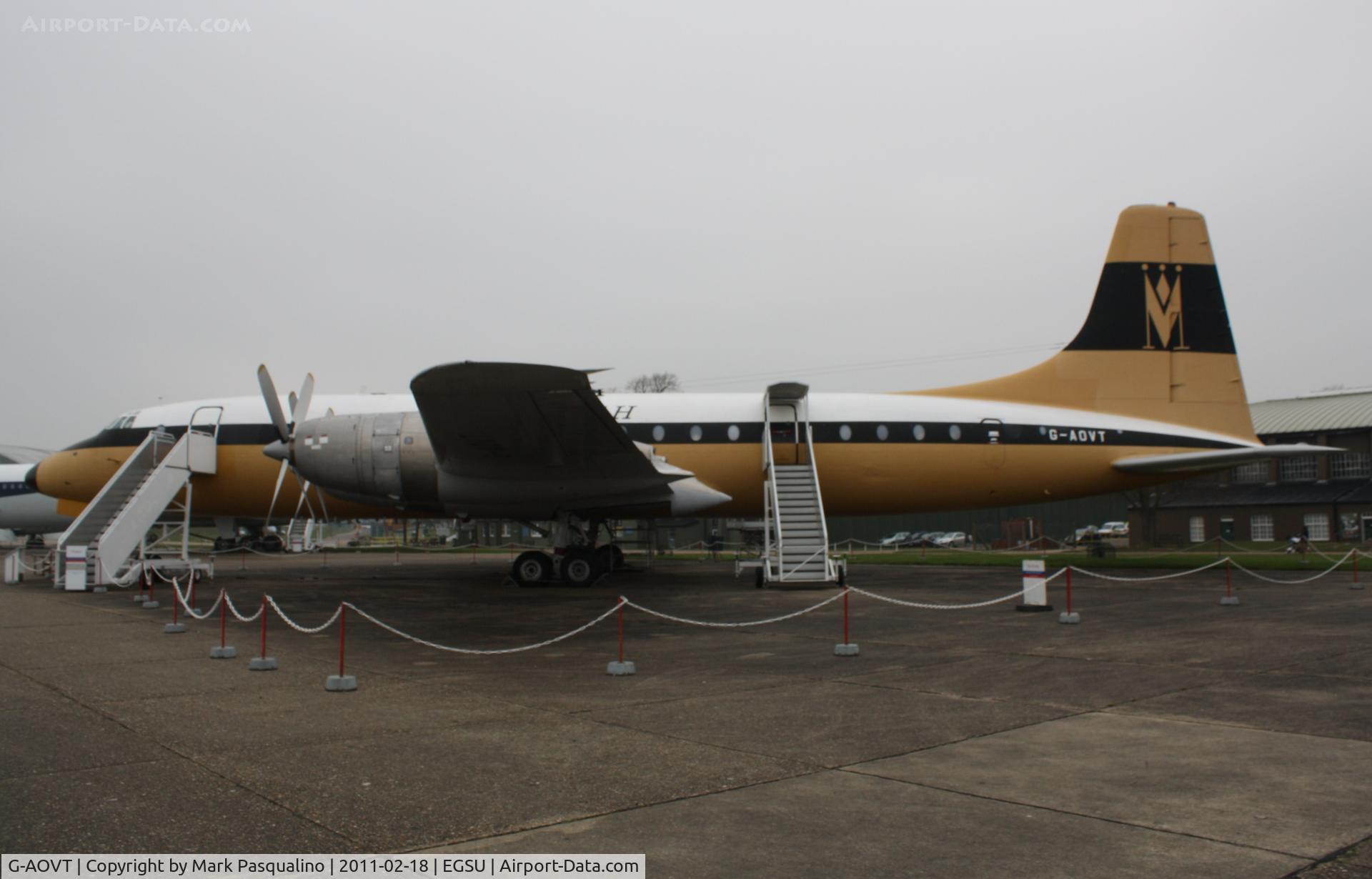 G-AOVT, 1958 Bristol 175 Britannia 312 C/N 13427, Bristol 175 Britannia 312