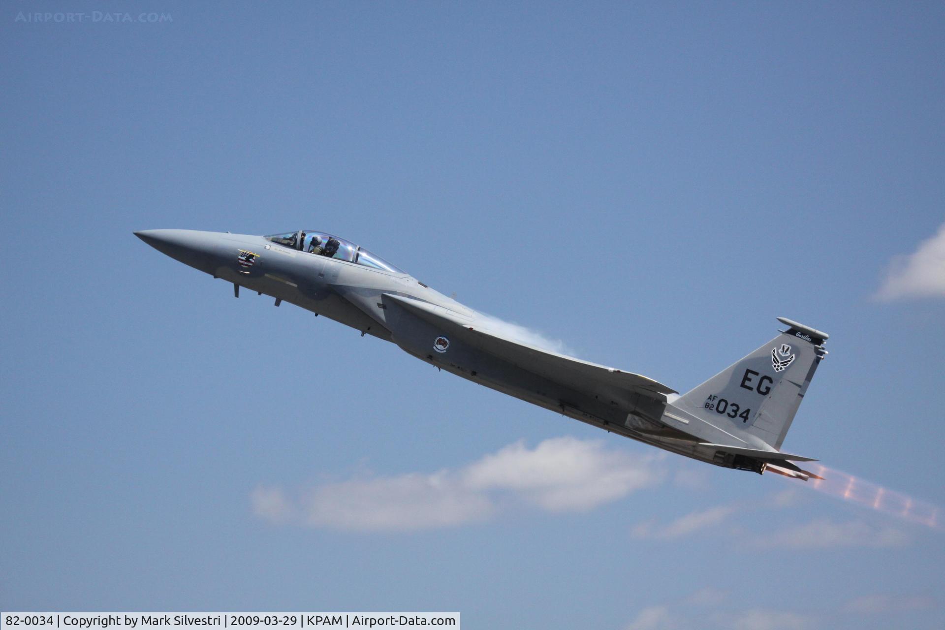 82-0034, 1982 McDonnell Douglas F-15C Eagle C/N 0850/C265, Tyndall 2009