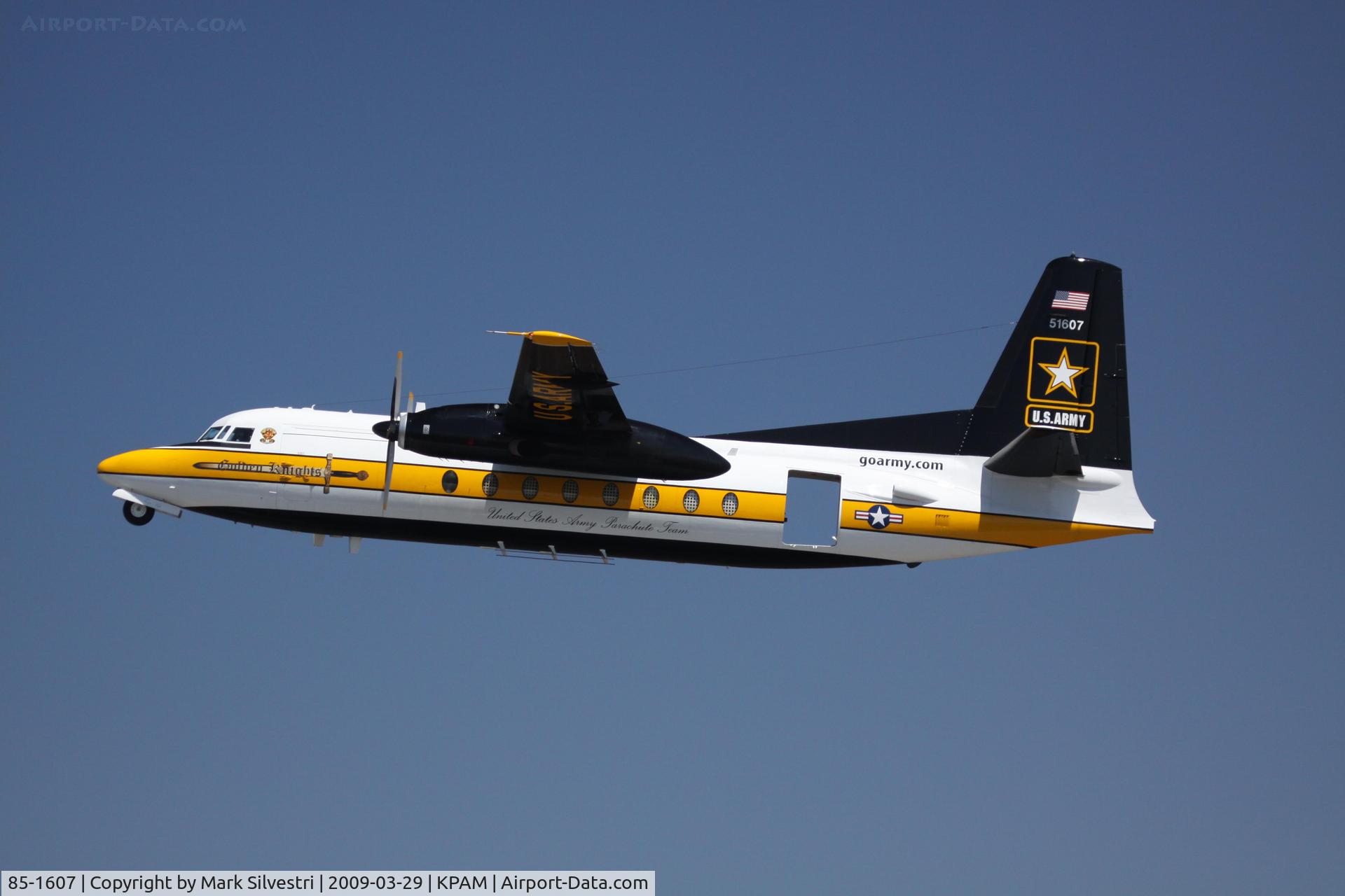 85-1607, 1983 Fokker C-31A (F27-400M) Troopship C/N 10653, Tyndall 2009