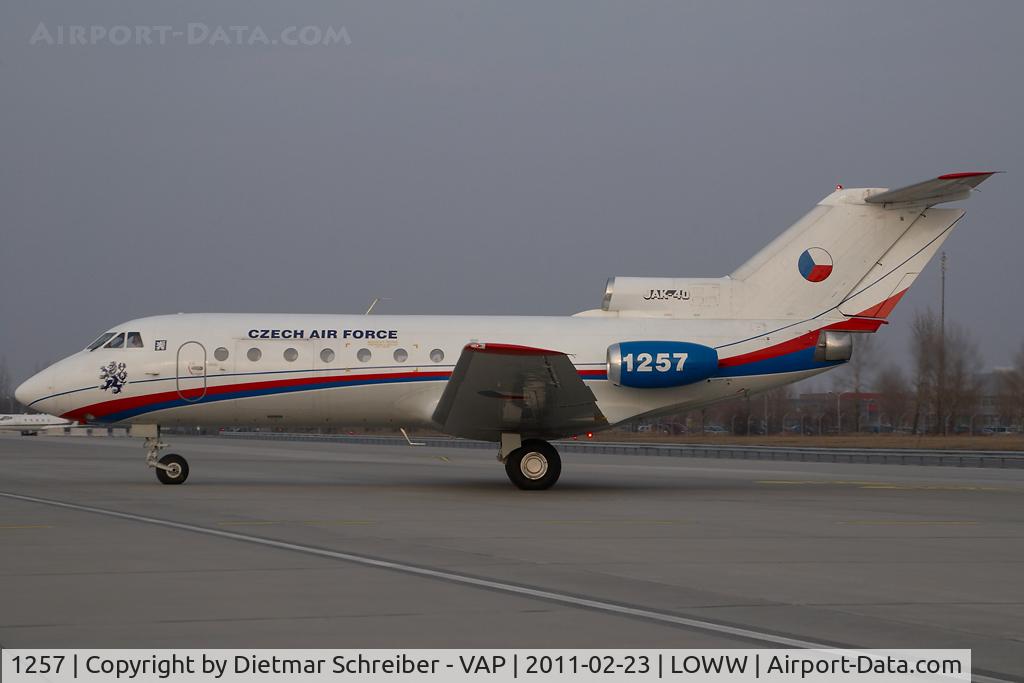 1257, 1978 Yakovlev Yak-40K C/N 9821257, Czech Air Force Yakovlev 40