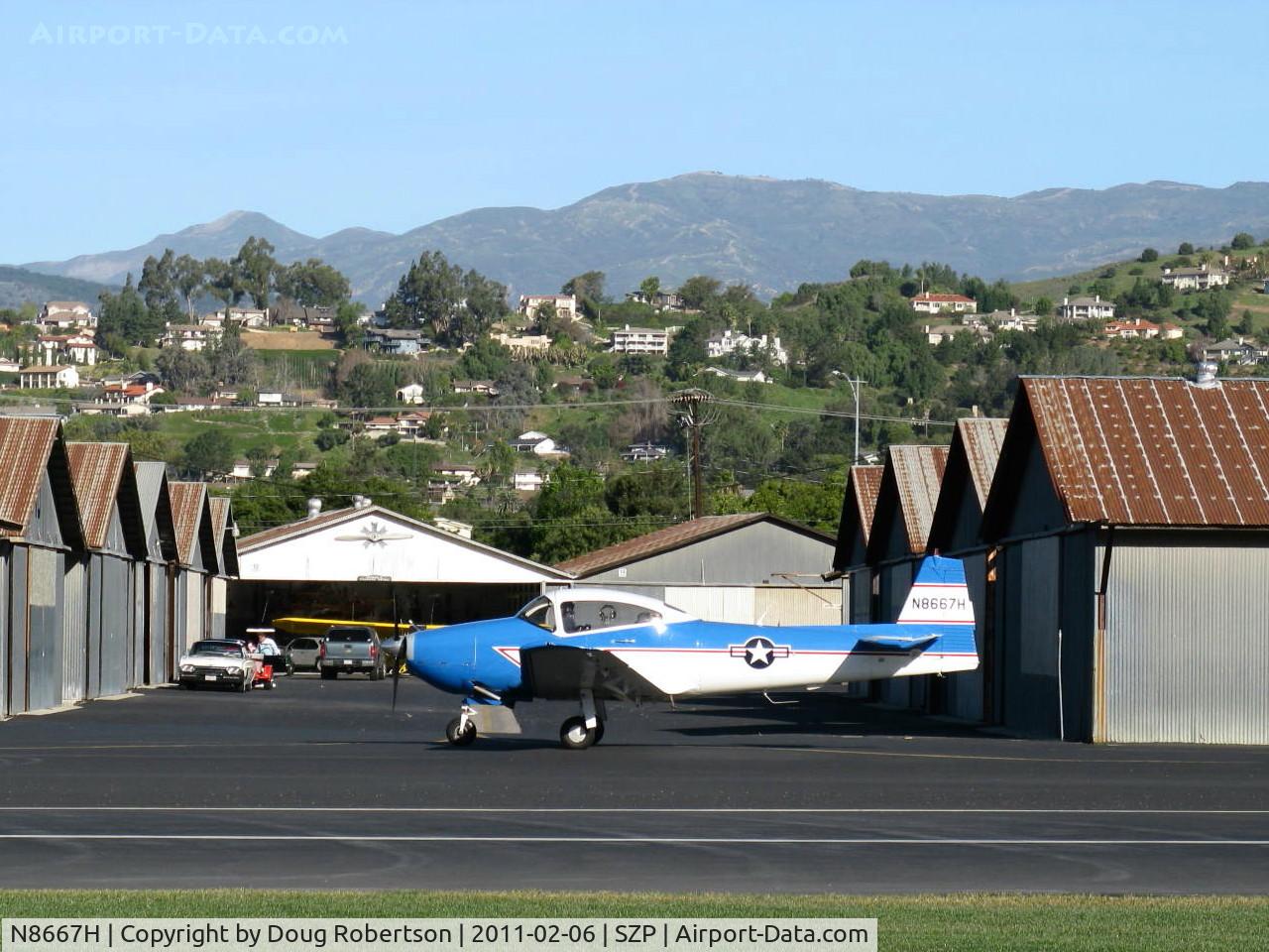 N8667H, 1947 North American Navion C/N NAV-4-667, 1947 North American NAVION, Continental IO-520 285 Hp upgrade. taxi
