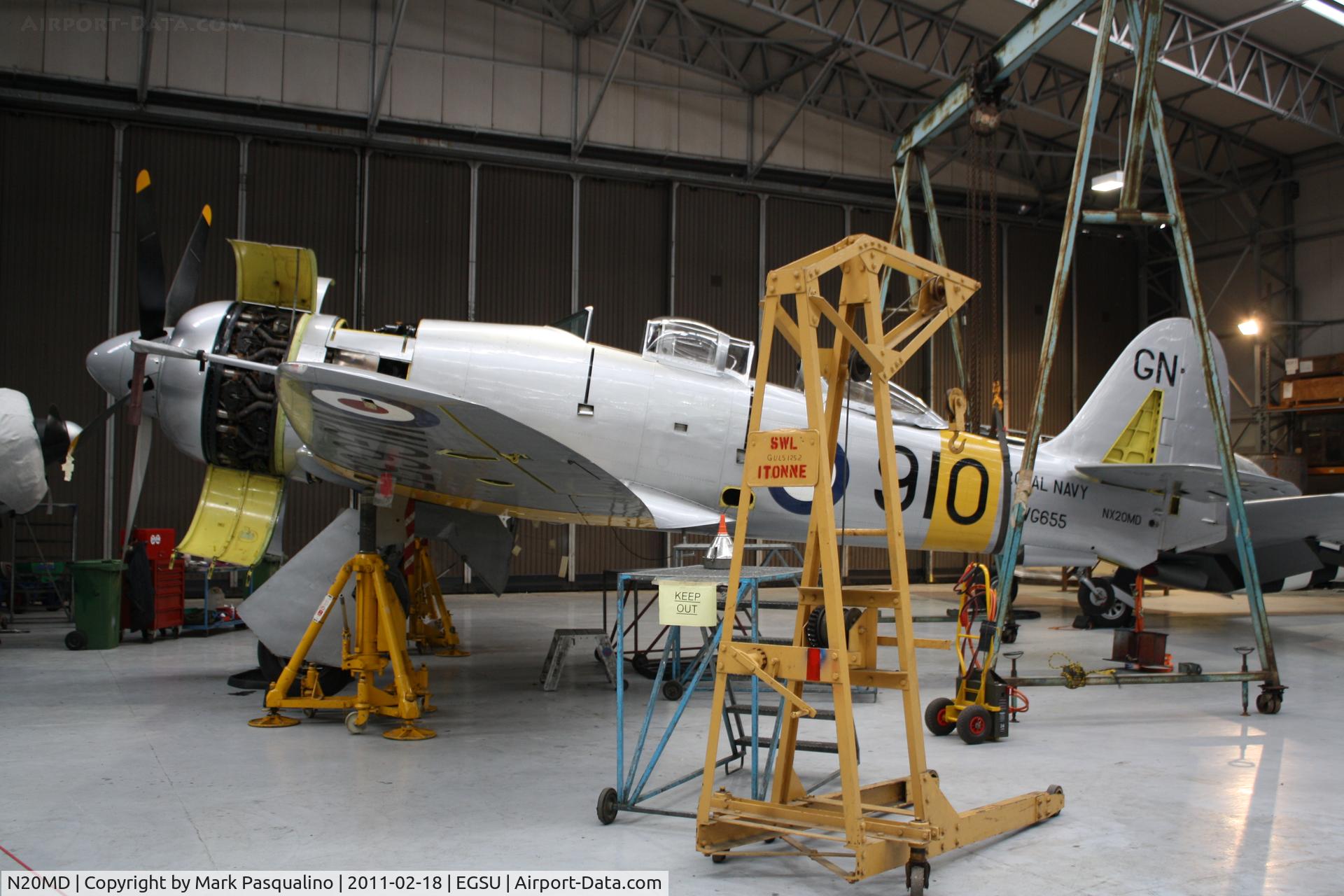 N20MD, 1952 Hawker Sea Fury T.20 C/N 41H/636070, Hawker Sea Fury T.20